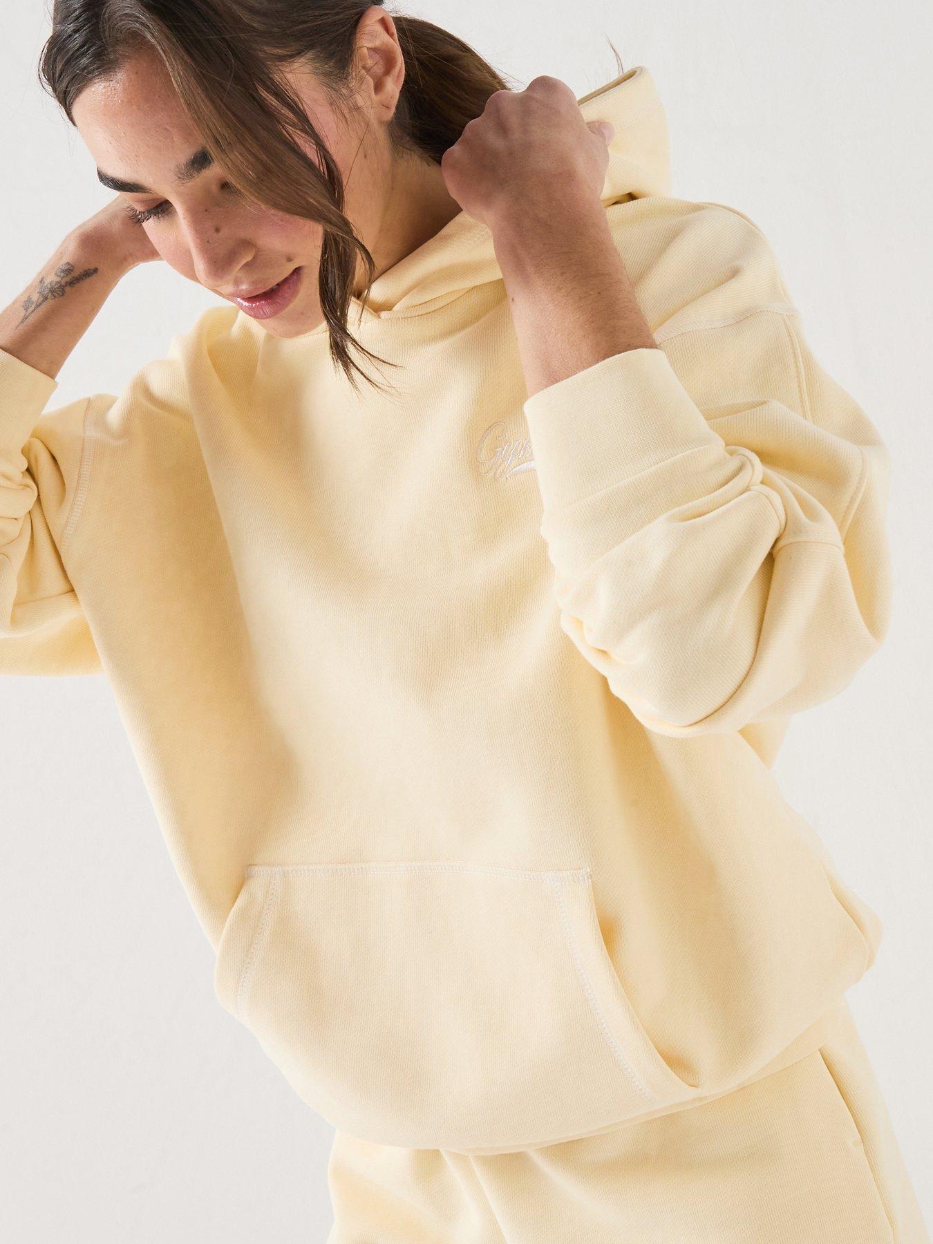 Image 1 of 6 of Gym King Womens Renew Flatlock Hood - Yellow