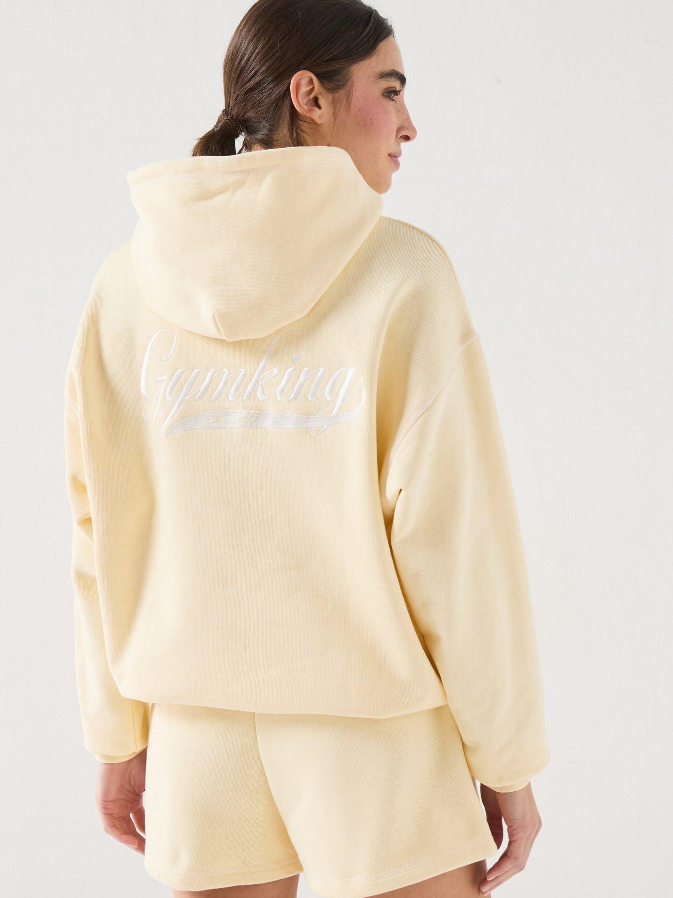 Image 2 of 6 of Gym King Womens Renew Flatlock Hood - Yellow