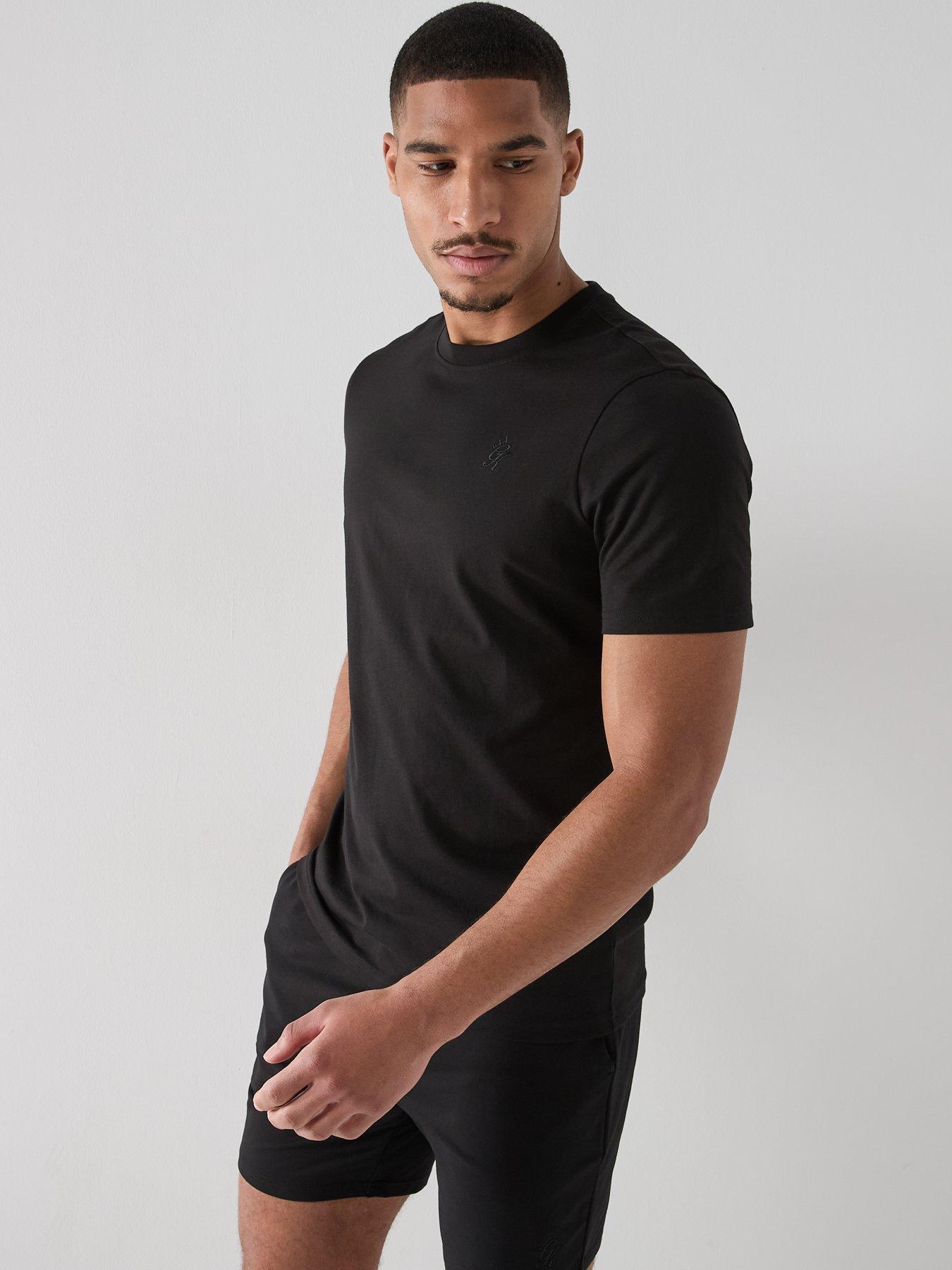 Gym King Mens Victory Jersey T-Shirt- Black