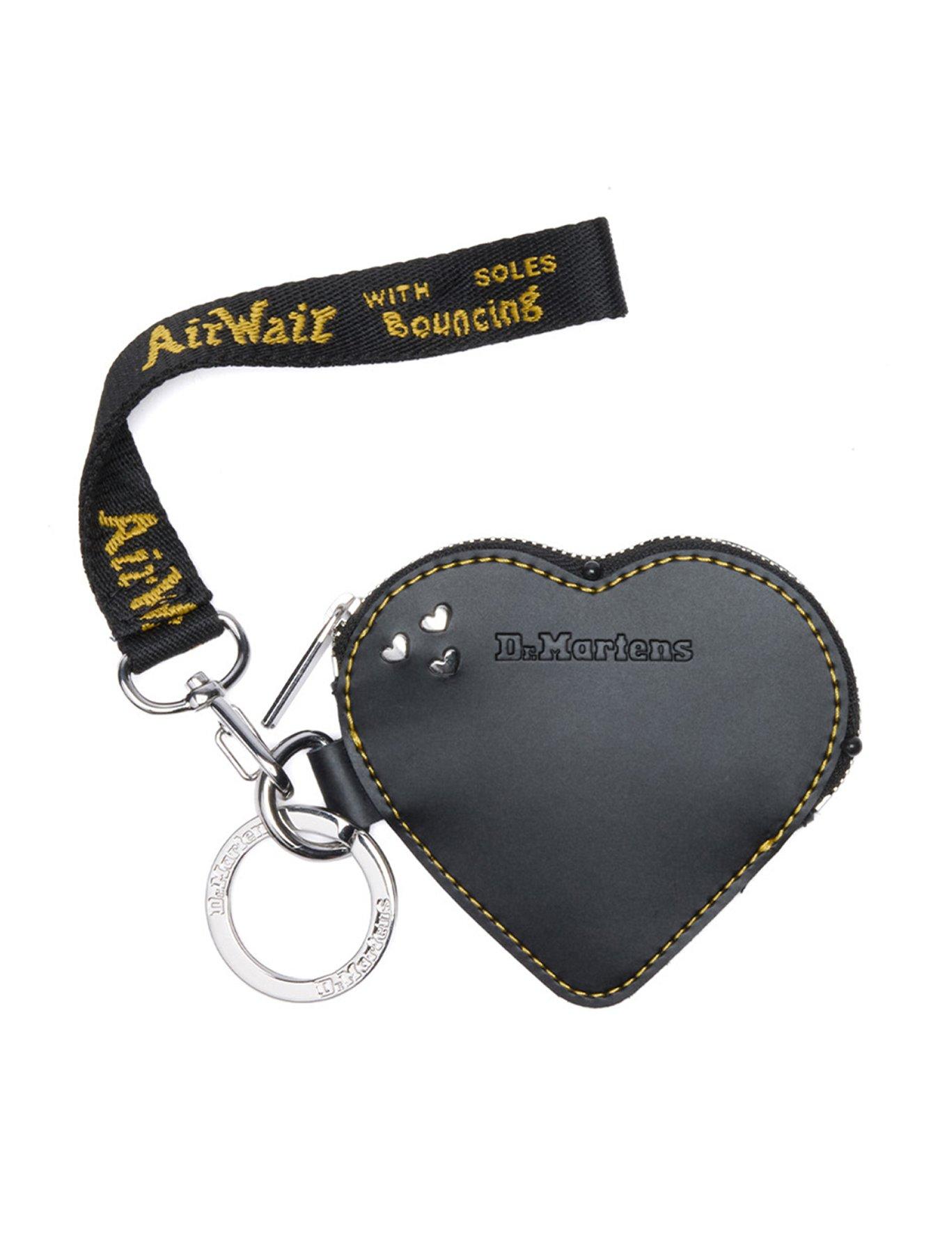 Image 1 of 6 of Dr Martens Heart Purse Keyring - Black