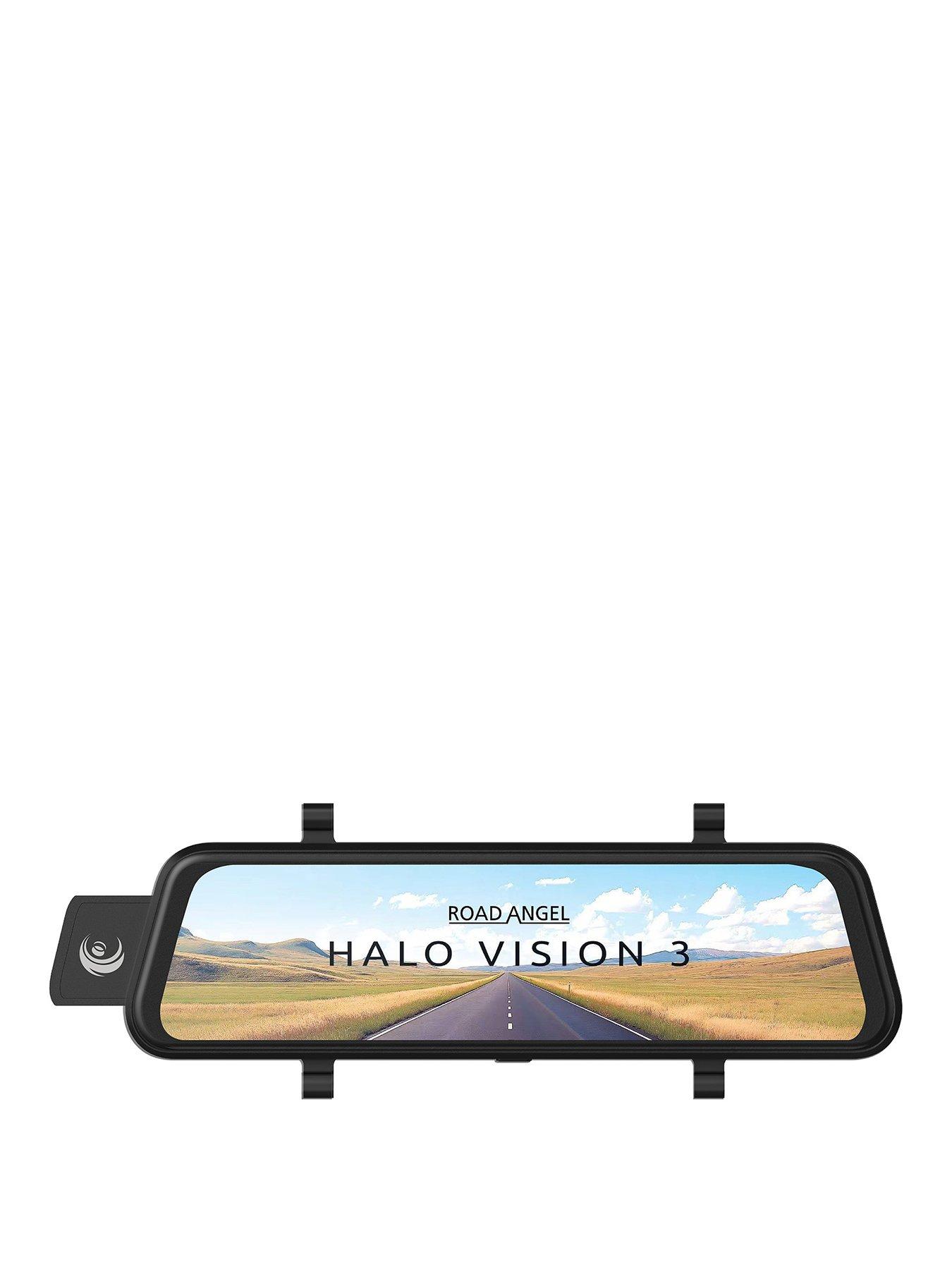 Road Angel Halo Vision 3 Rear View Mirror 4K Dual Dashcam - 10" Touch Screen
