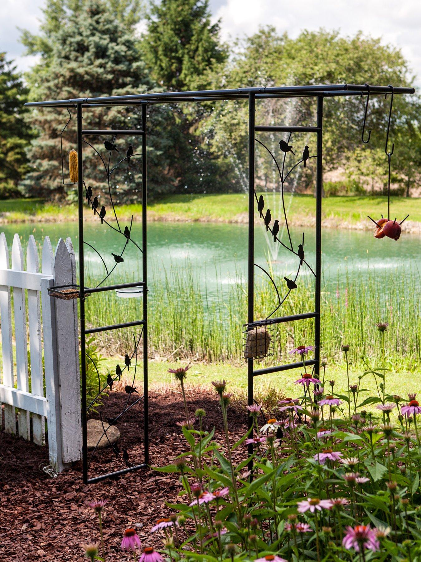 Image 1 of 2 of Panacea Perching Birds Arch Bird Feeding Station With Accessories Black