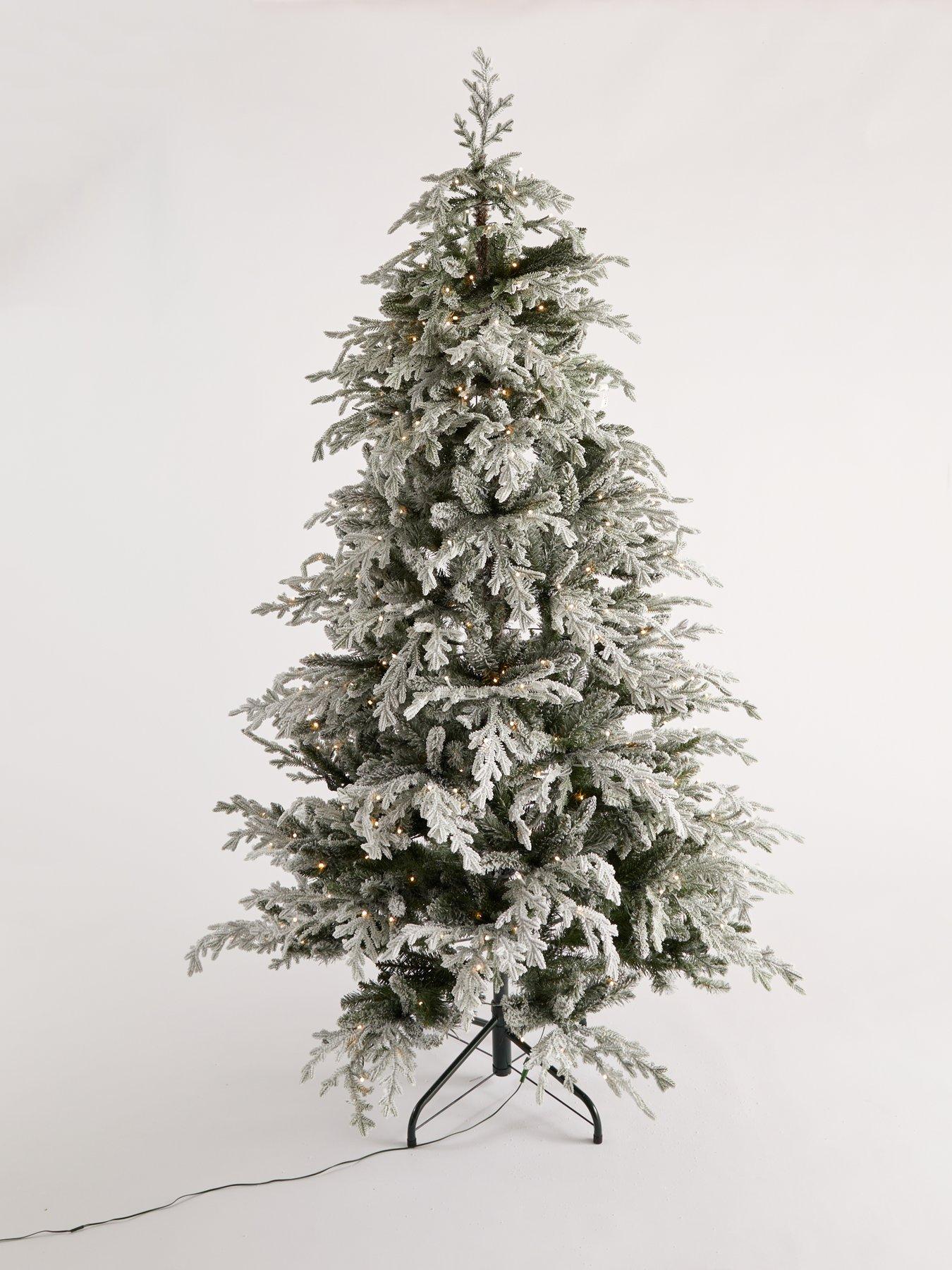 Image 2 of 7 of The Very Collection 7Ft Snowfall Pre Lit Tree