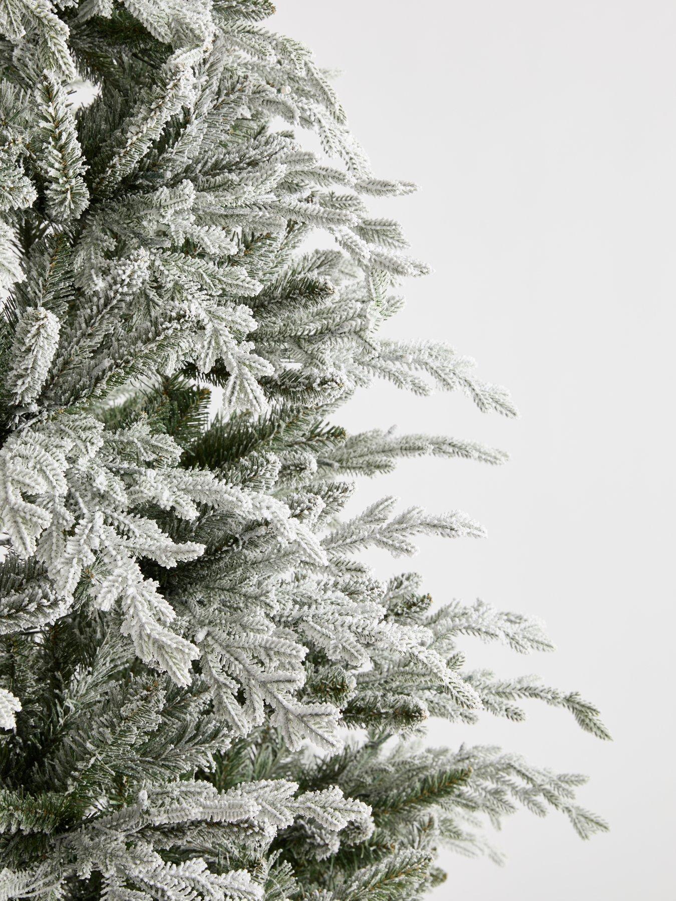 Image 4 of 7 of The Very Collection 7Ft Snowfall Pre Lit Tree