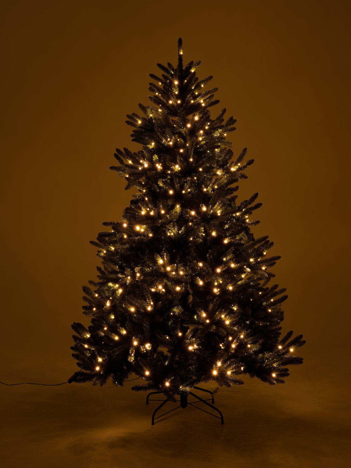 Image 3 of 7 of The Very Collection 6Ft Alpine Christmas Tree With Memory Wire And Easy Connect Lights