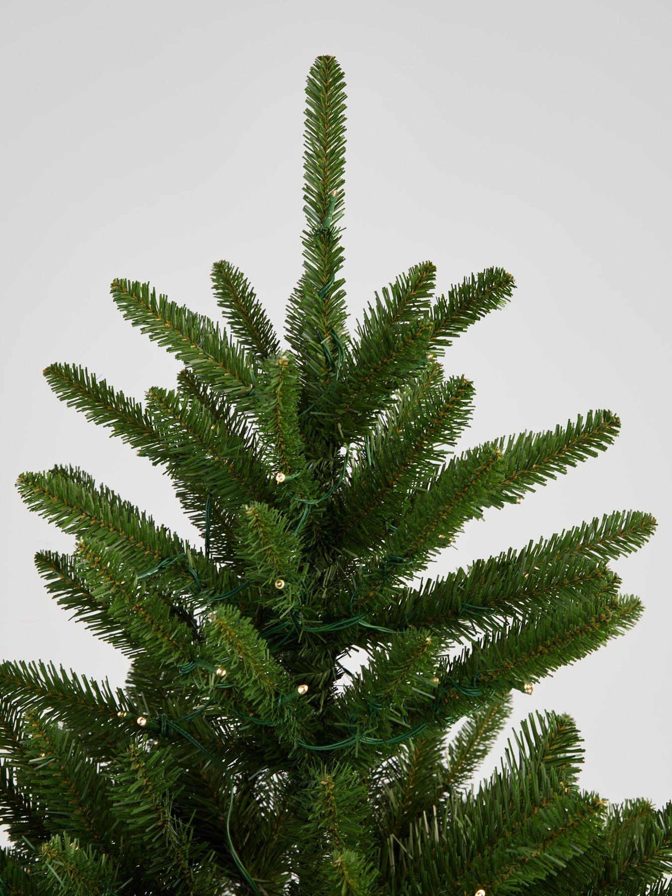 Image 4 of 7 of The Very Collection 6Ft Alpine Christmas Tree With Memory Wire And Easy Connect Lights