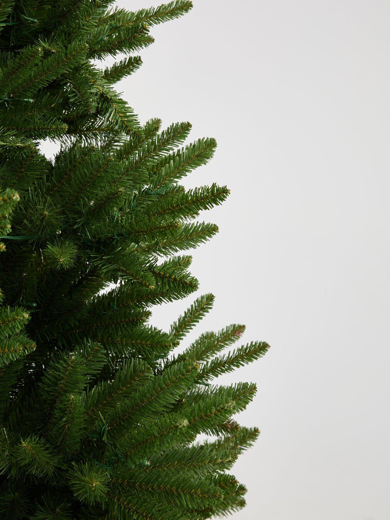 Image 6 of 7 of The Very Collection 7Ft Alpine Christmas Tree With Memory Wire And Easy Connect Lights