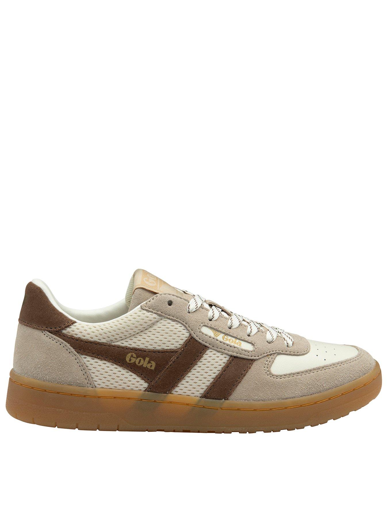 Gola Womens Hawk 83 Trainer - Beige/brown