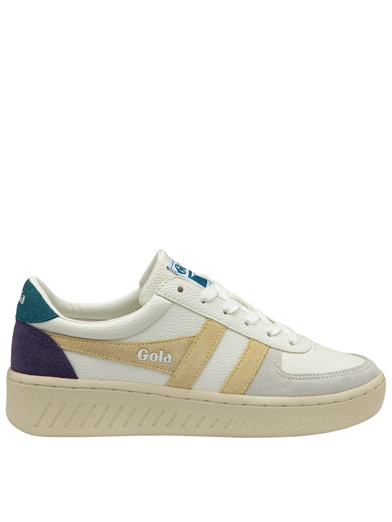 Gola Womens Grandslam Trident Trainer - White/yellow