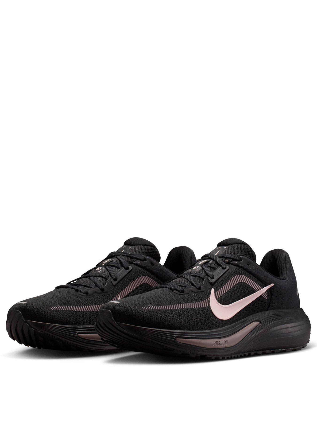 Image 2 of 7 of Nike Womens Quest 7 Running Mesh Lace-Up Trainers - Black