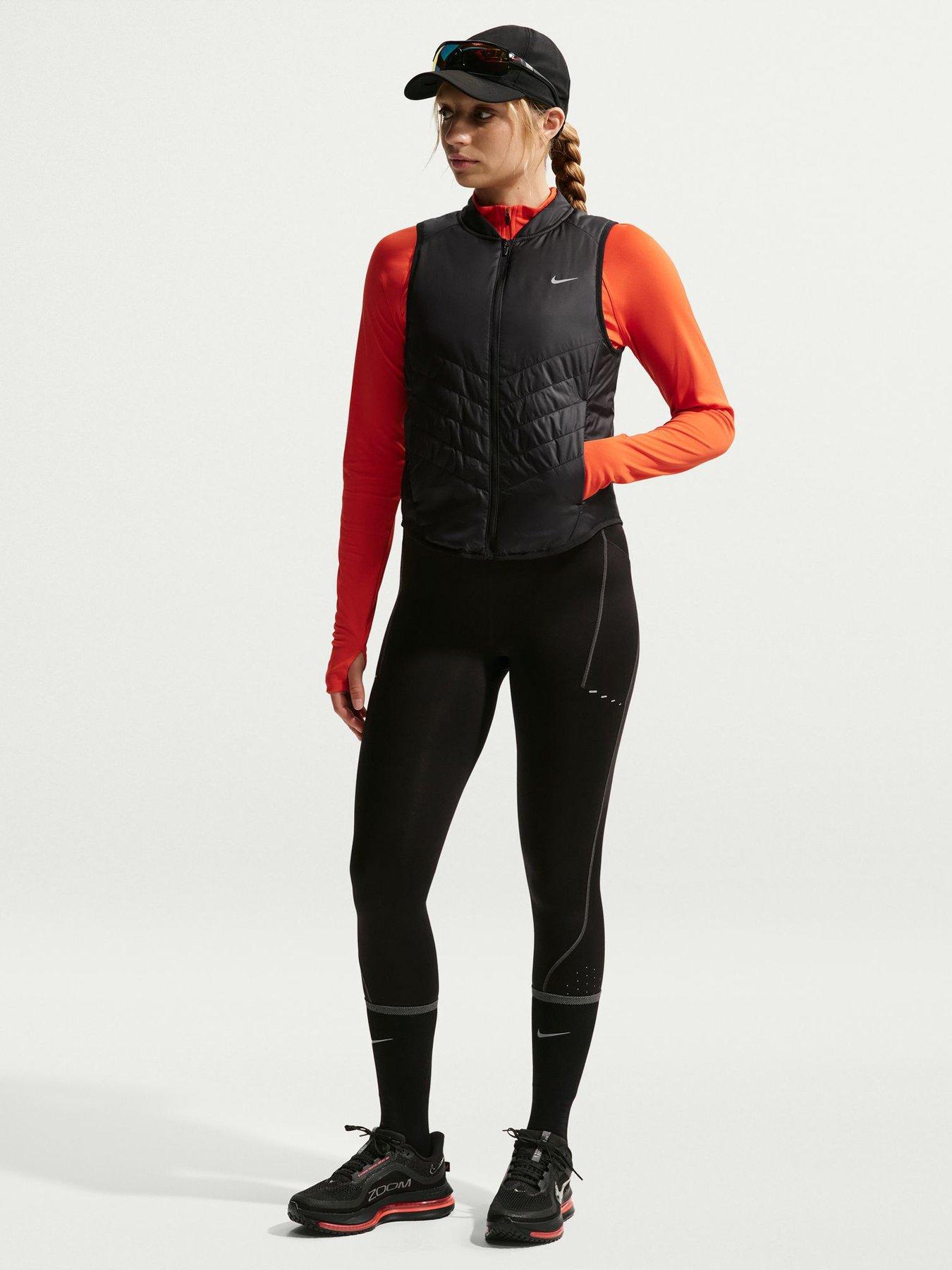 Image 1 of 5 of Nike Womens Tempo Warm Running Gilet - Black