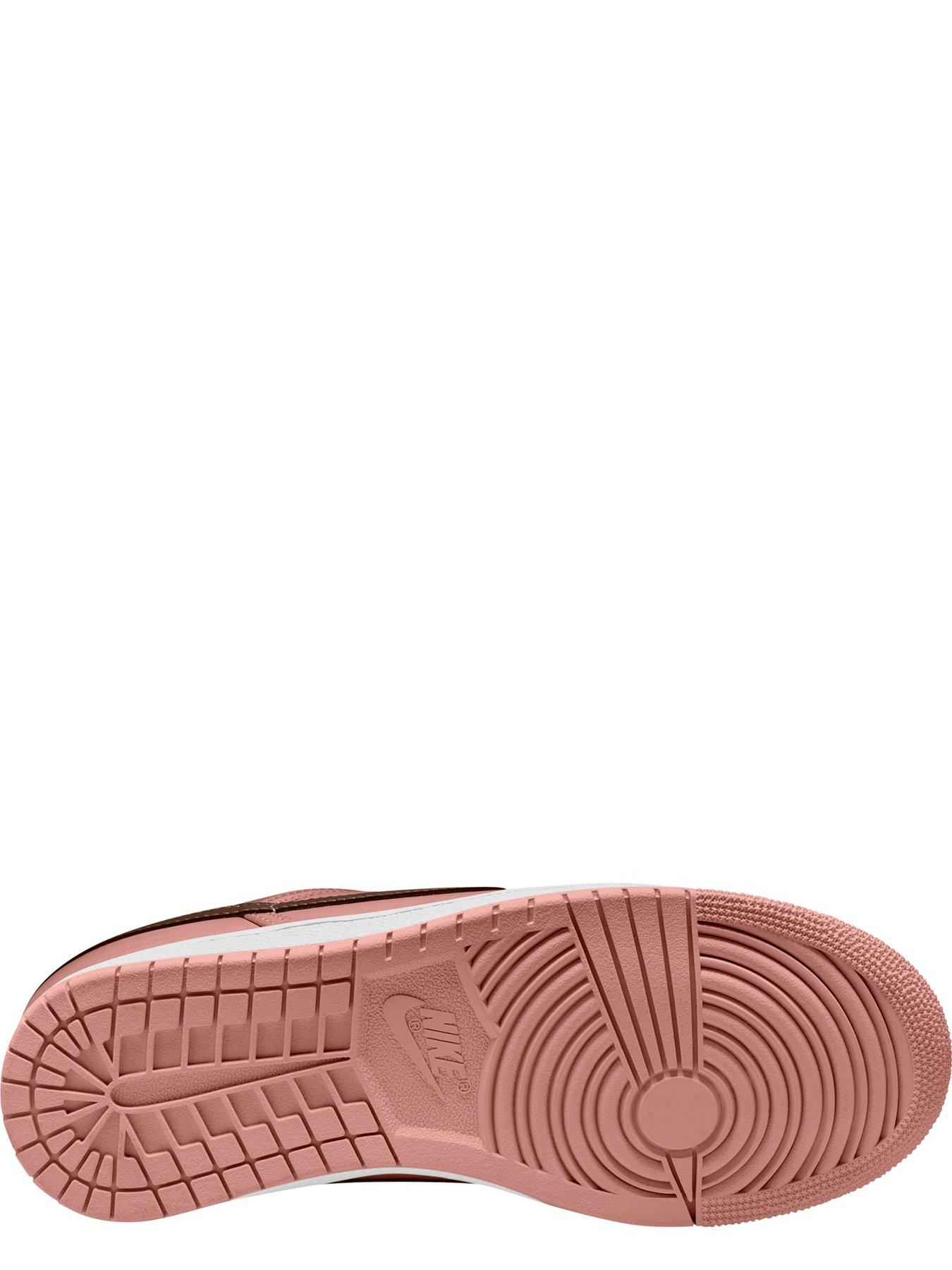 Image 3 of 4 of Jordan Nike Womens Air Jordan Skyline Low Lace-Up Trainers - Rust Pink