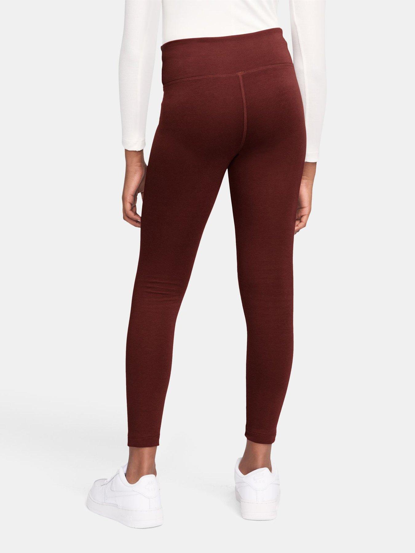 Image 2 of 3 of Nike Junior Girls High-waisted Leggings - Red