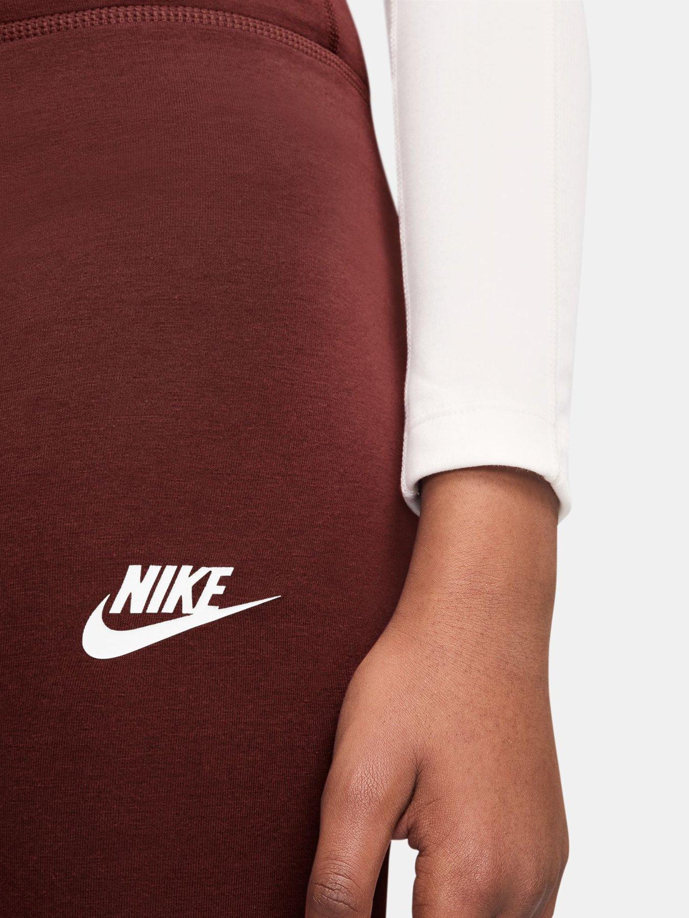 Image 3 of 3 of Nike Junior Girls High-waisted Leggings - Red