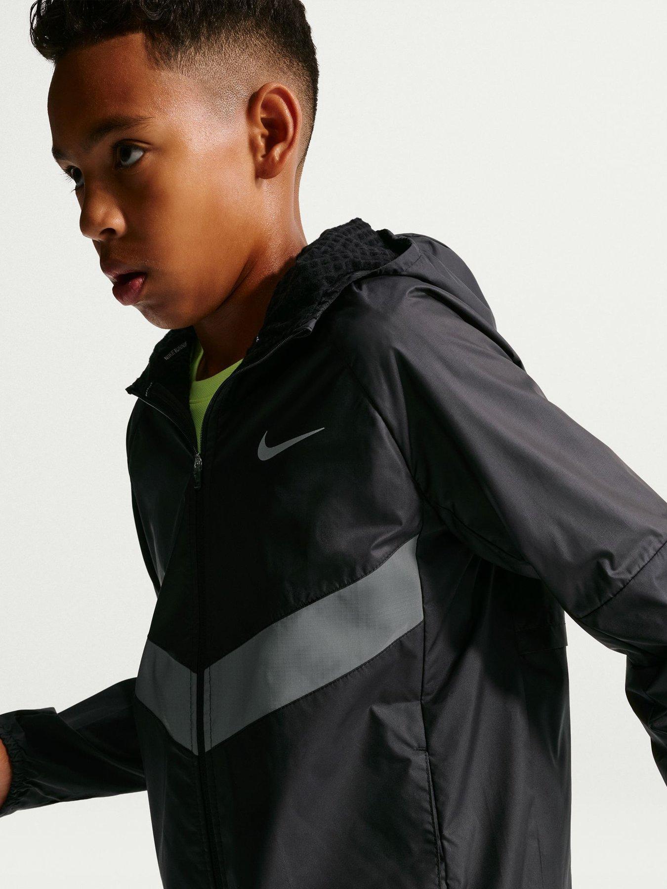 Image 5 of 5 of Nike Big Kids Miler Therma-FIT Water-Repellent Winterized Jacket - Black