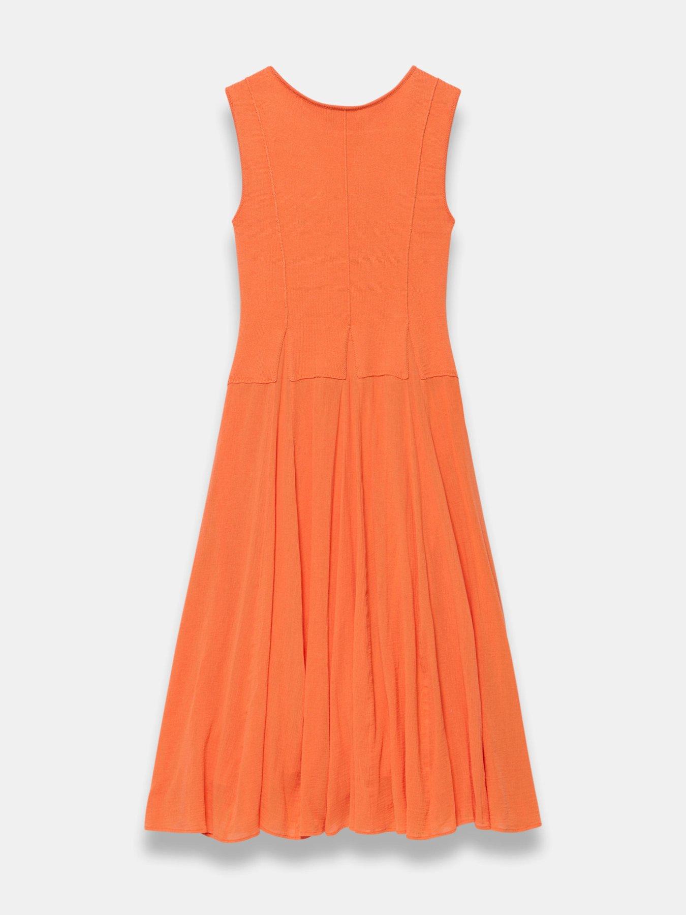 boden knot front jersey midi dress Boden Women's Naomi Jersey Midi Dress in Red main image 1