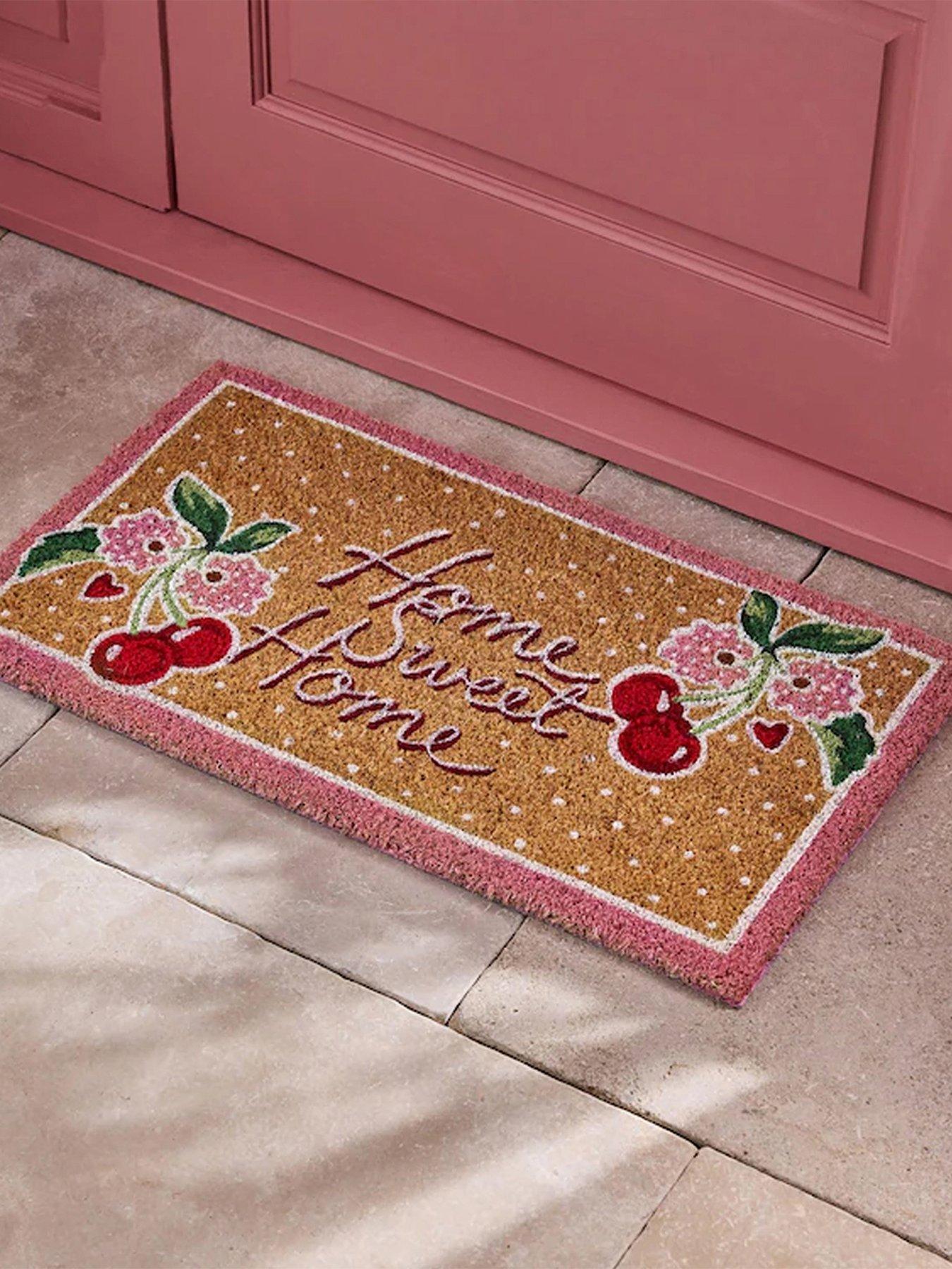Cath Kidston Cath Kidston Home Sweet Home Slogan Doormat - Brown