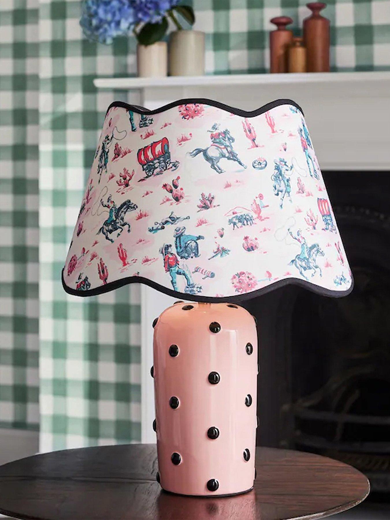 Cath Kidston Pink Cowgirl Scallop Spot Table Lamp