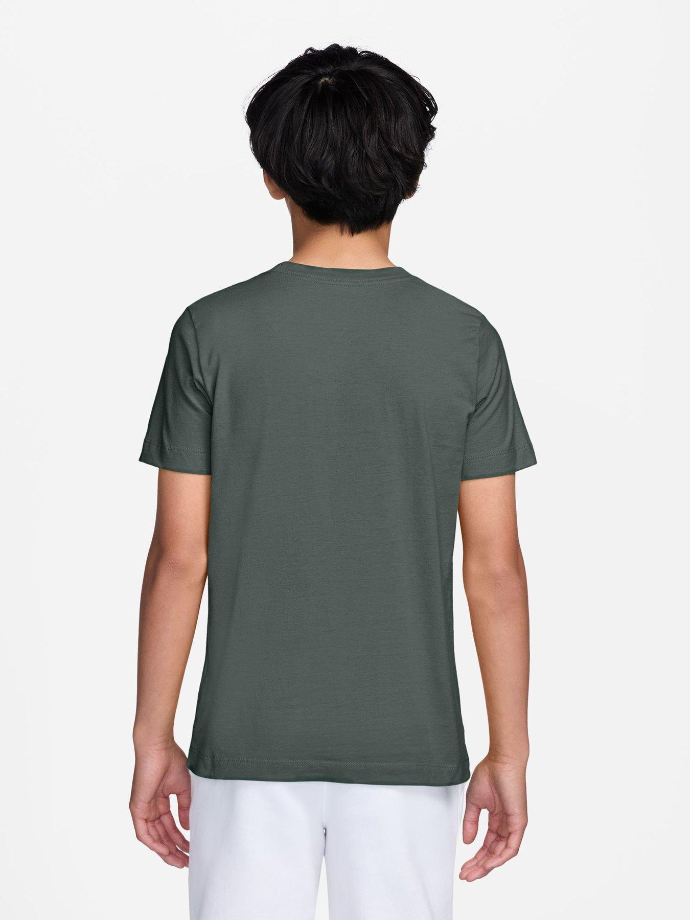 Image 2 of 3 of Nike Big Kids' Club Large Logo T-shirt - Green