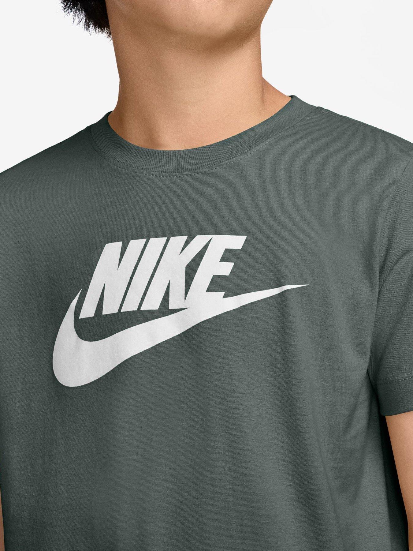 Image 3 of 3 of Nike Big Kids' Club Large Logo T-shirt - Green