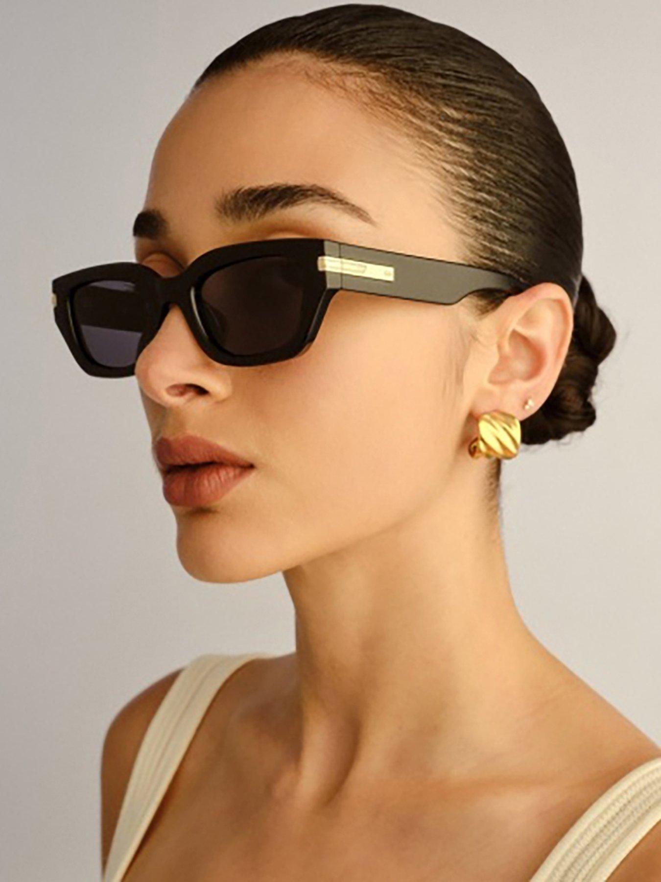 LE SPECS Cat-Eye Cubito Sunglasses - Black