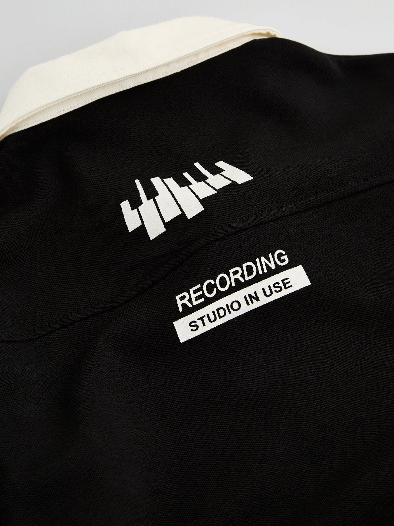 Image 4 of 4 of The Very Collection Boys Music Graphic Rugby Sweatshirt - Black