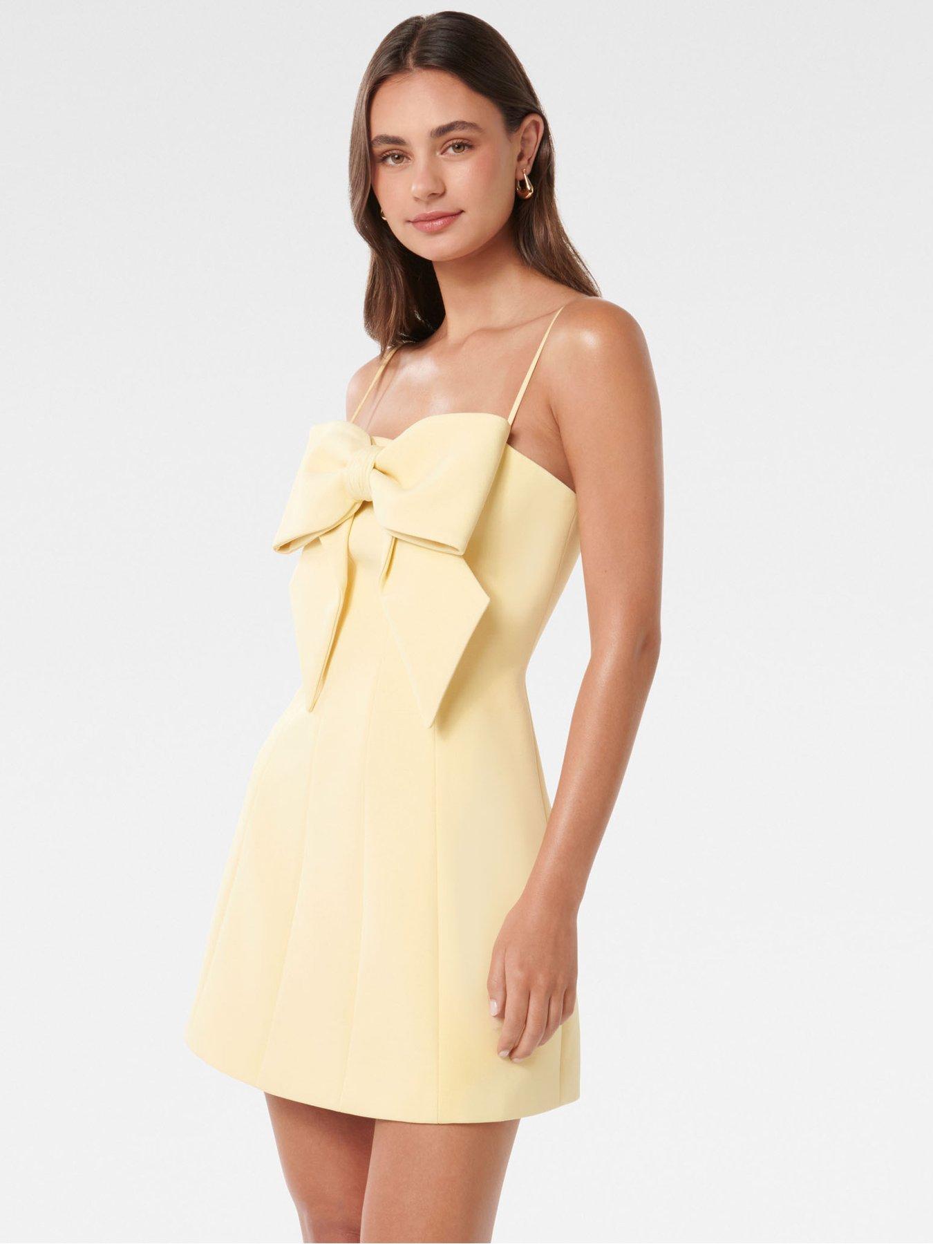 Image 3 of 5 of Forever New Hayley Bow Front Mini - Yellow