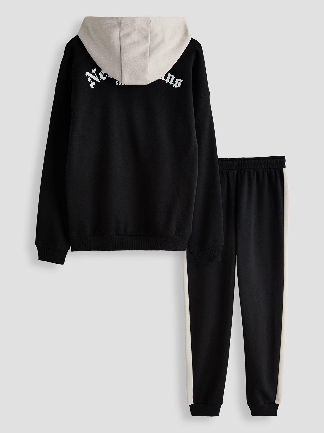 Image 2 of 5 of The Very Collection Boys Back Graphic Sweat And Side Stripe Joggers Set (3-16 years)