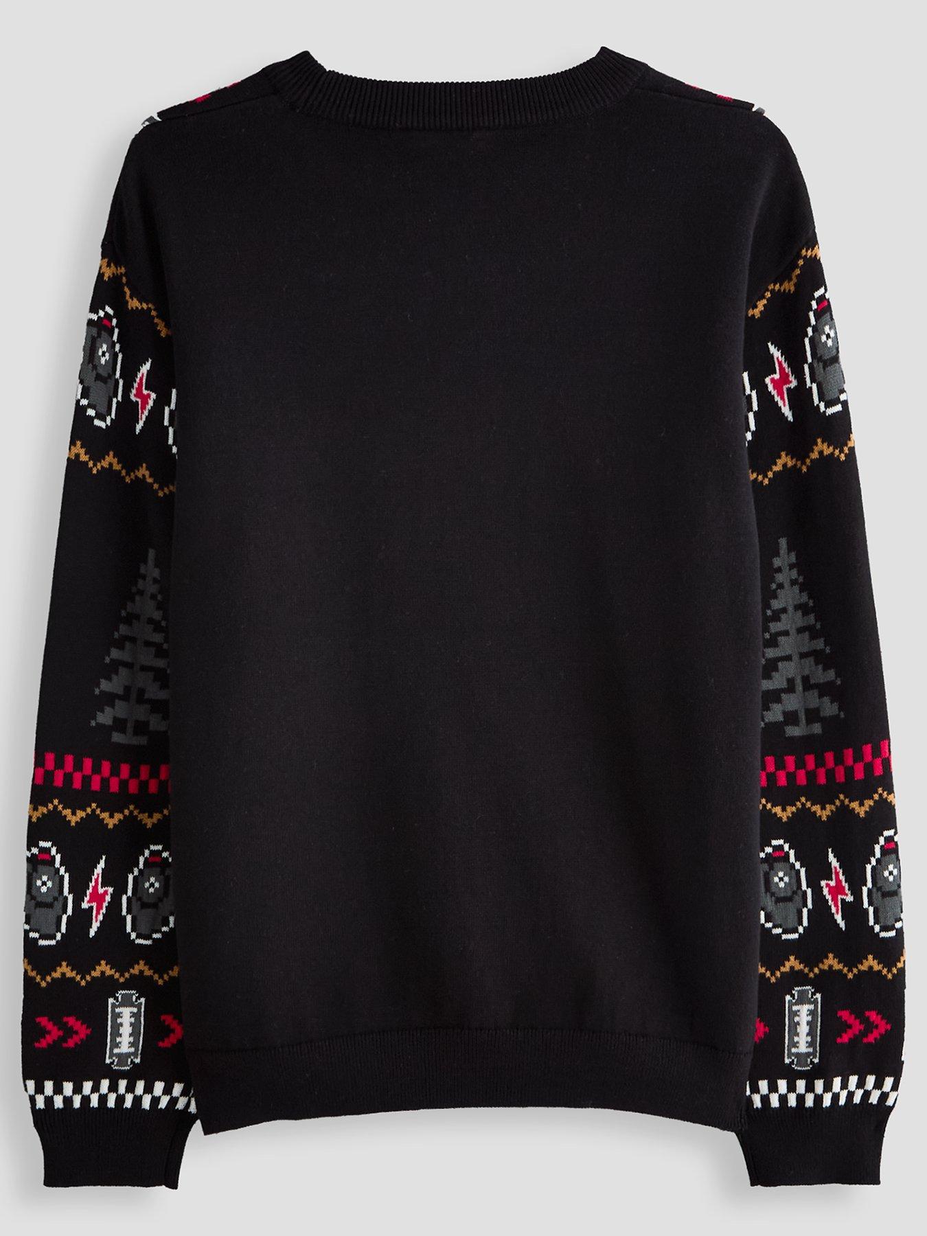 Image 2 of 5 of The Very Collection Boys Merry Christmas Knitted Basic Jumper - Multi
