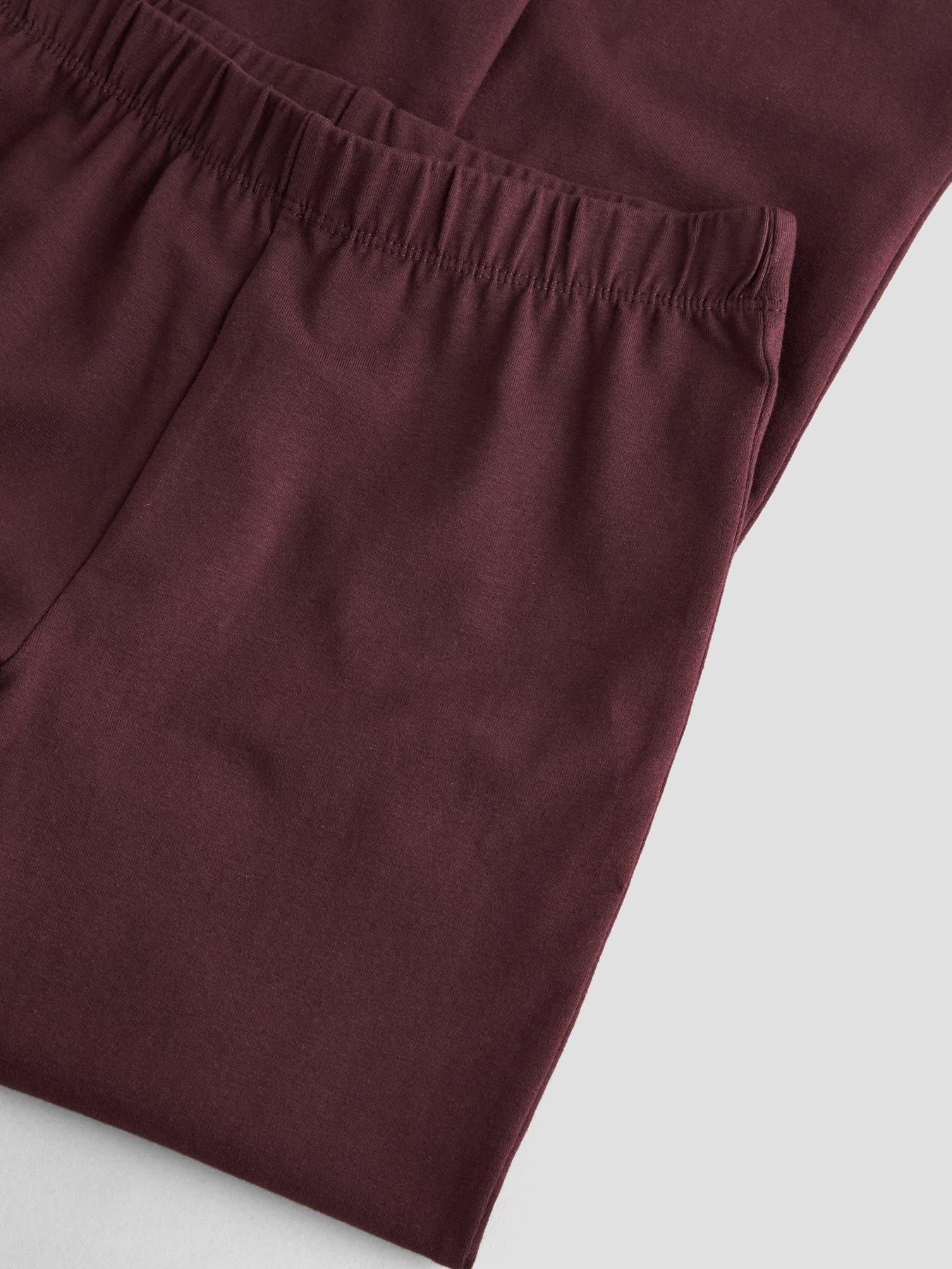 Image 4 of 5 of The Very Collection Girls Oversized Hoody And Ribbed Flare Legging - Chocolate