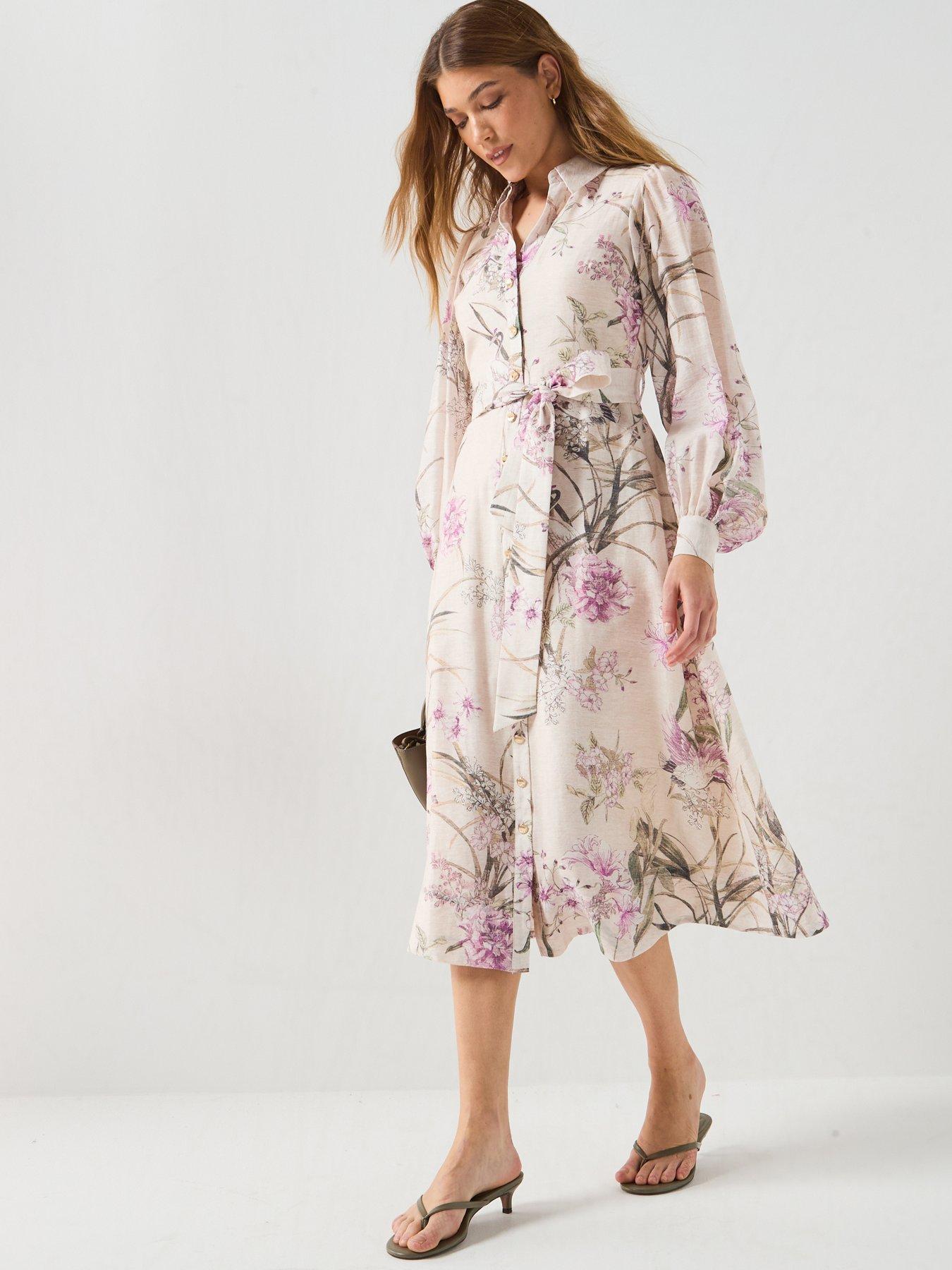 Forever New Hazel Shirt Midi Dress - Cream | Very