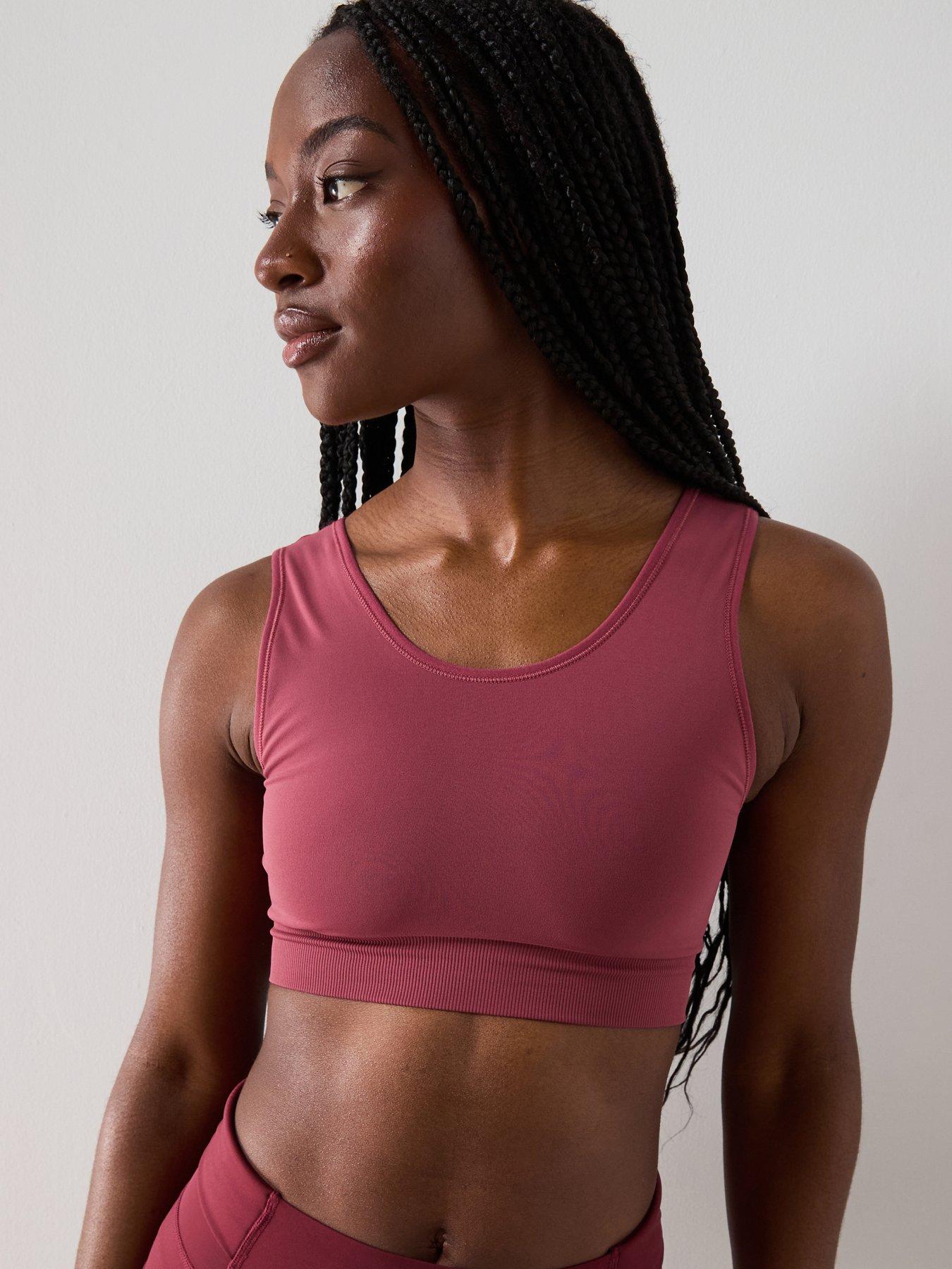Sweaty Betty Womens Training Stamina Seamless Scoop Bra - Sienna Pink