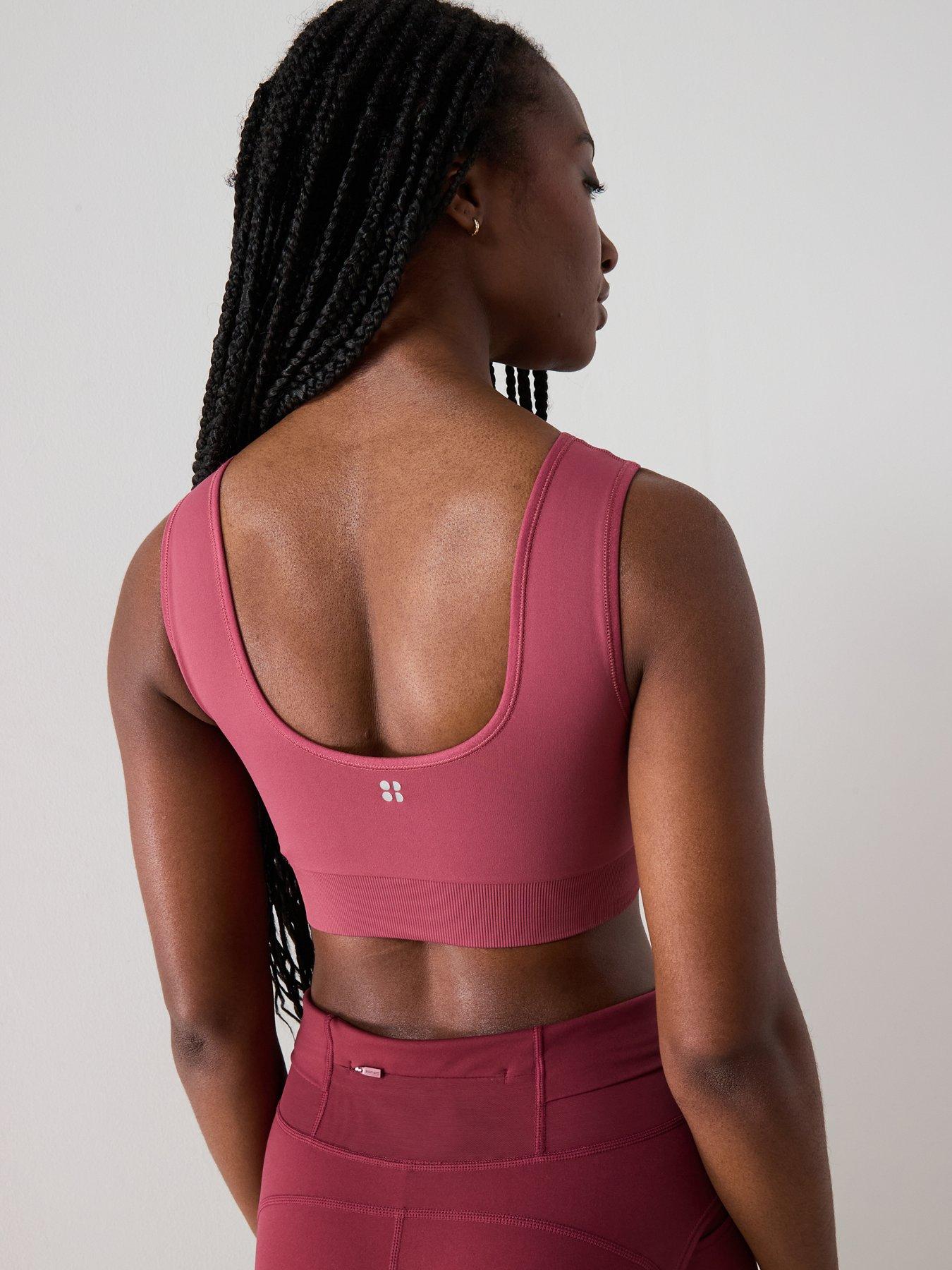 Image 2 of 6 of Sweaty Betty Womens Training Stamina Seamless Scoop Bra - Sienna Pink