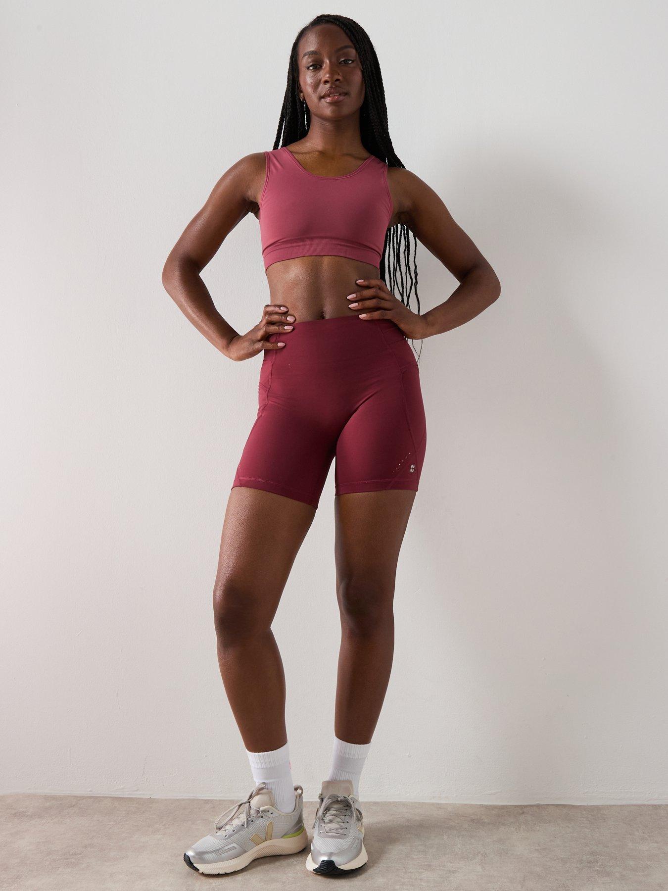 Image 3 of 6 of Sweaty Betty Womens Training Stamina Seamless Scoop Bra - Sienna Pink