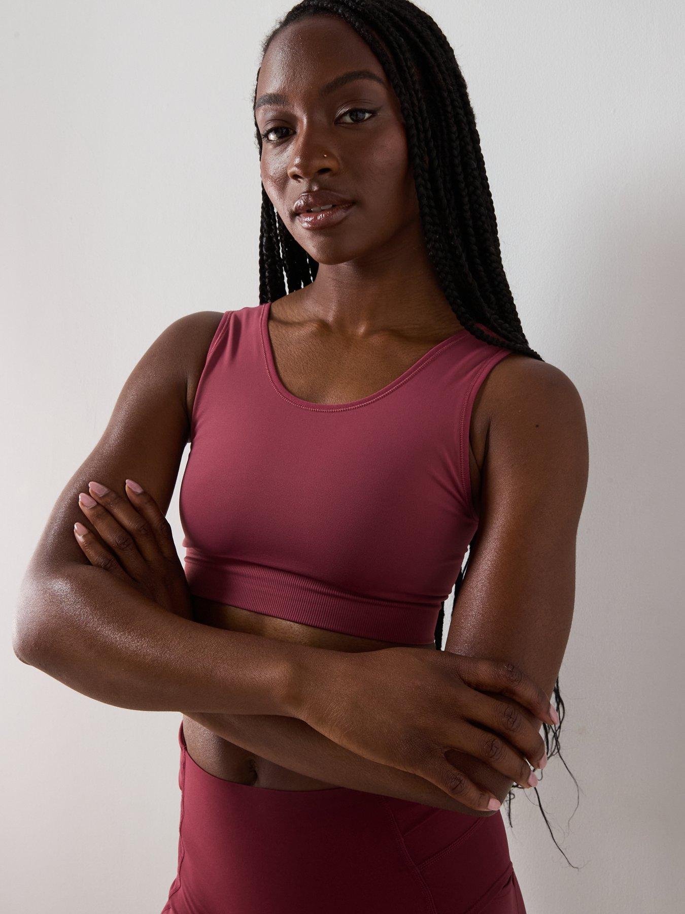Image 4 of 6 of Sweaty Betty Womens Training Stamina Seamless Scoop Bra - Sienna Pink