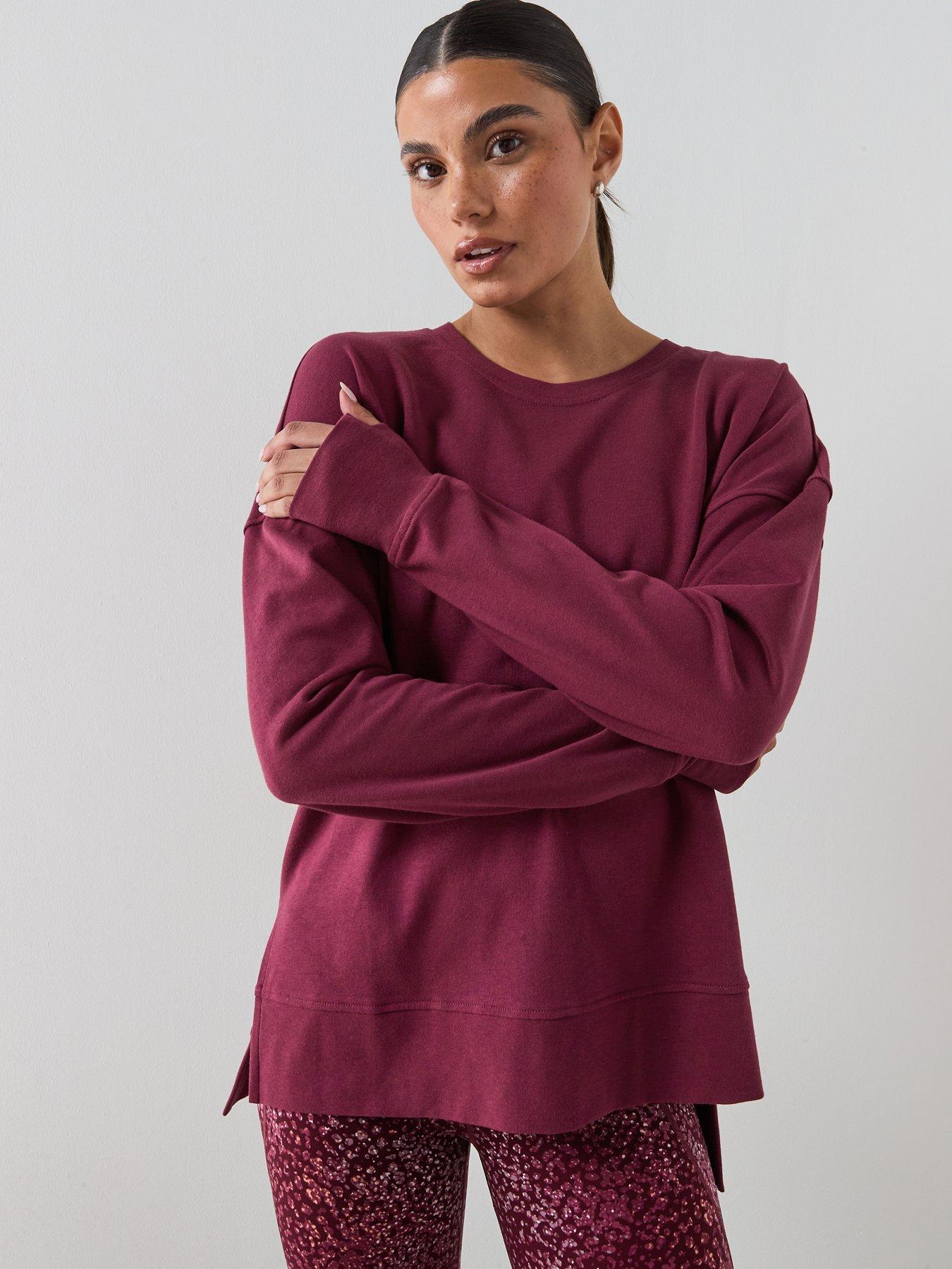 Sweaty Betty Womens Training After Class Longline Sweatshirt - Red