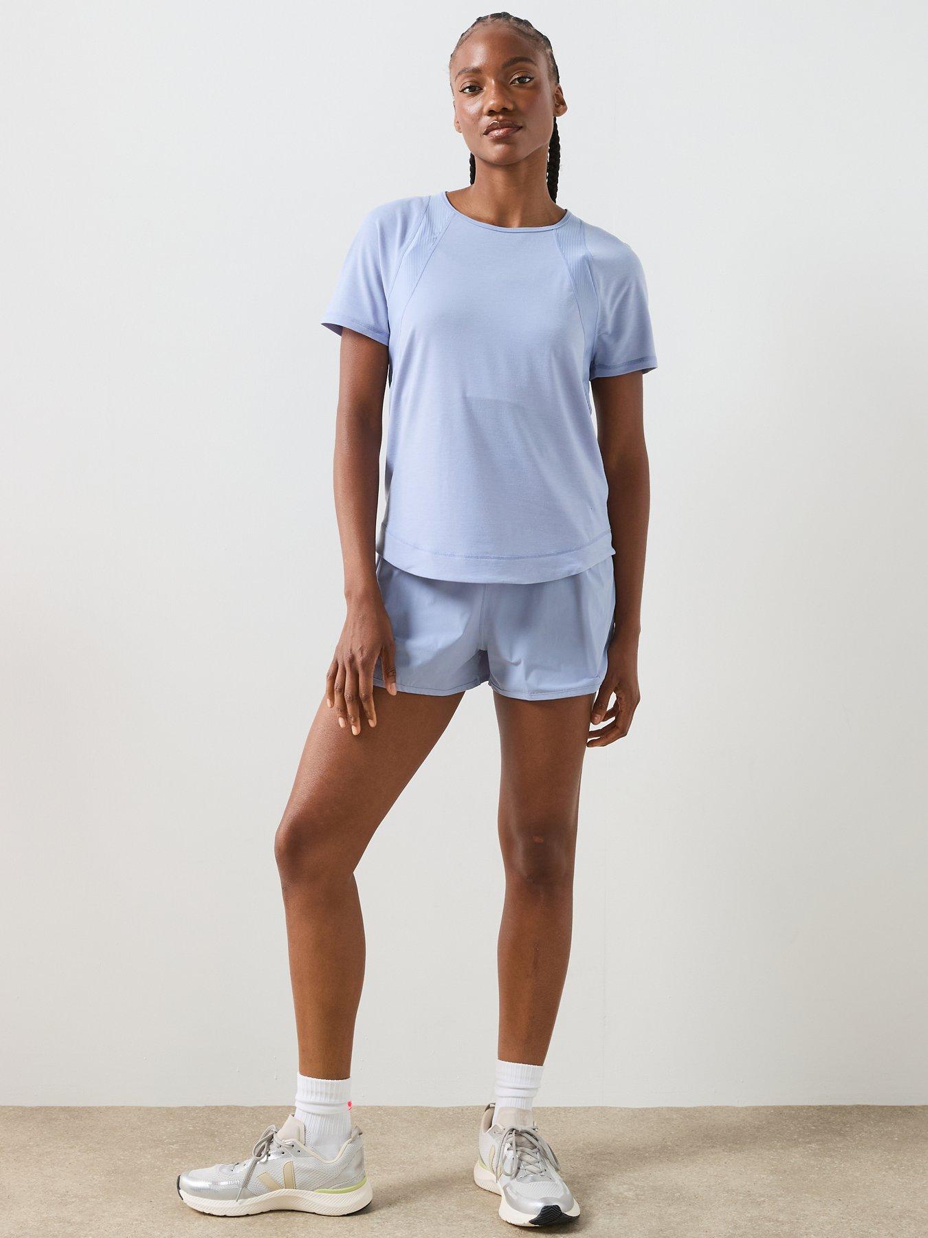 Image 3 of 6 of Sweaty Betty Womens Training Breathe Easy T-Shirt - Blue