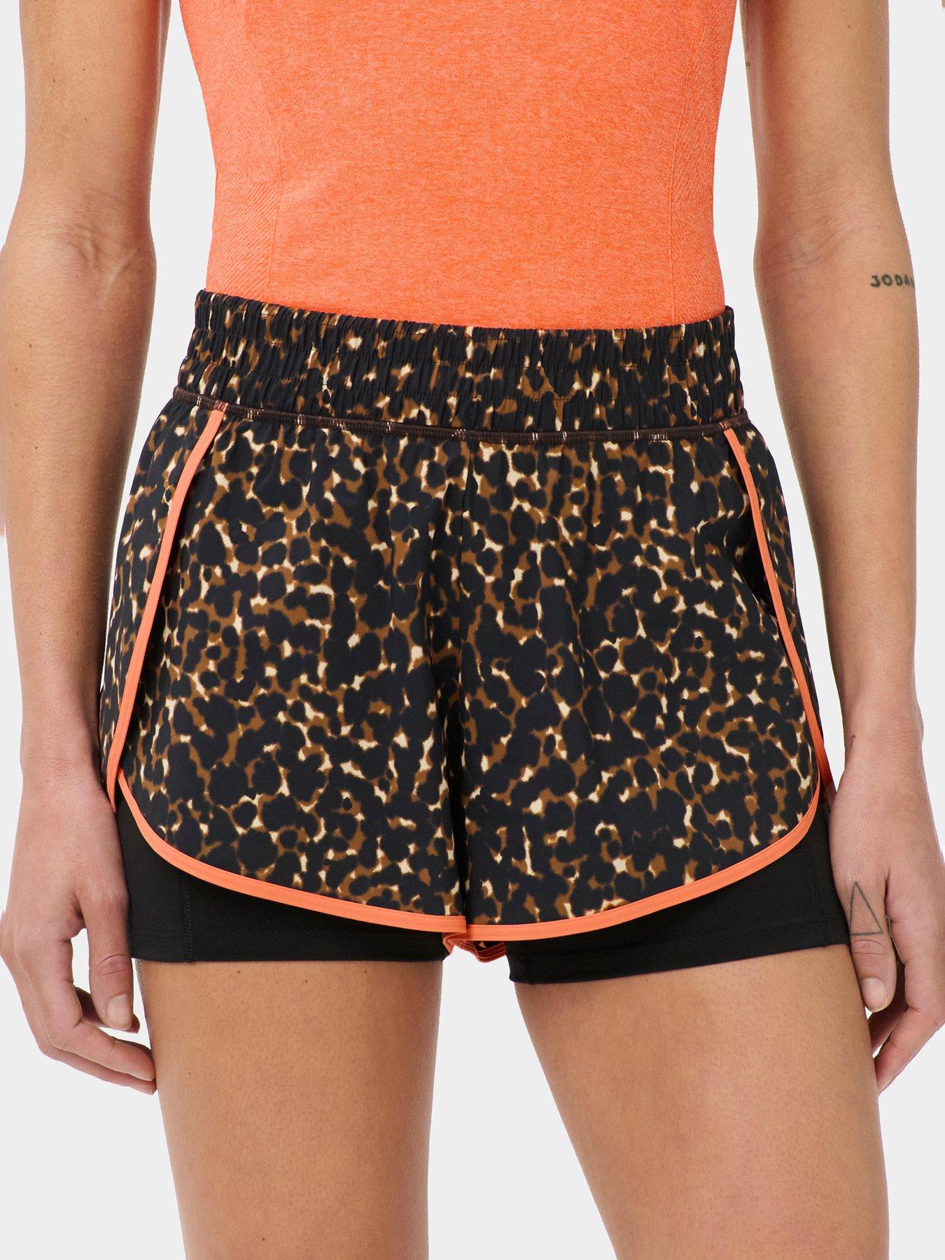 Sweaty Betty Womens Training Get Set 2-In-1 Multi-Train Shorts Contrast Binding - Brown