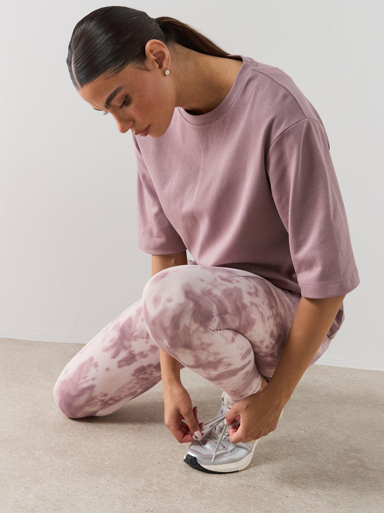 Image 4 of 4 of Sweaty Betty Womens Training Elevated Cotton Longline T-Shirt - Purple