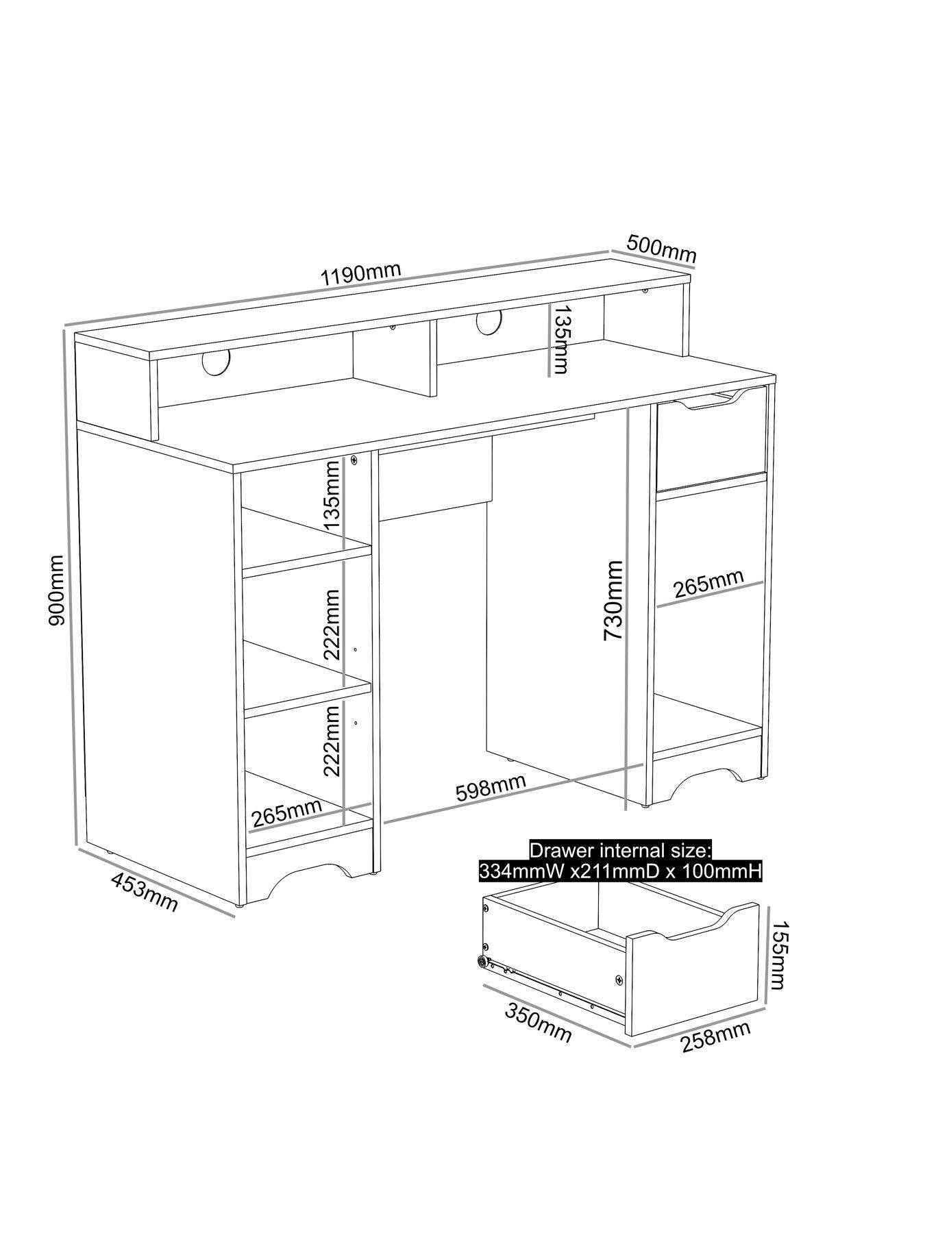 Image 7 of 7 of The Very Collection Vortex Desk - FSC&reg; Certified