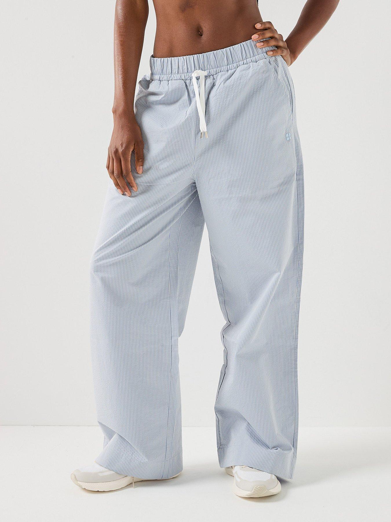 Sweaty Betty Womens Summer Stripe Regular Trouser, Blue, Size Xl, Women