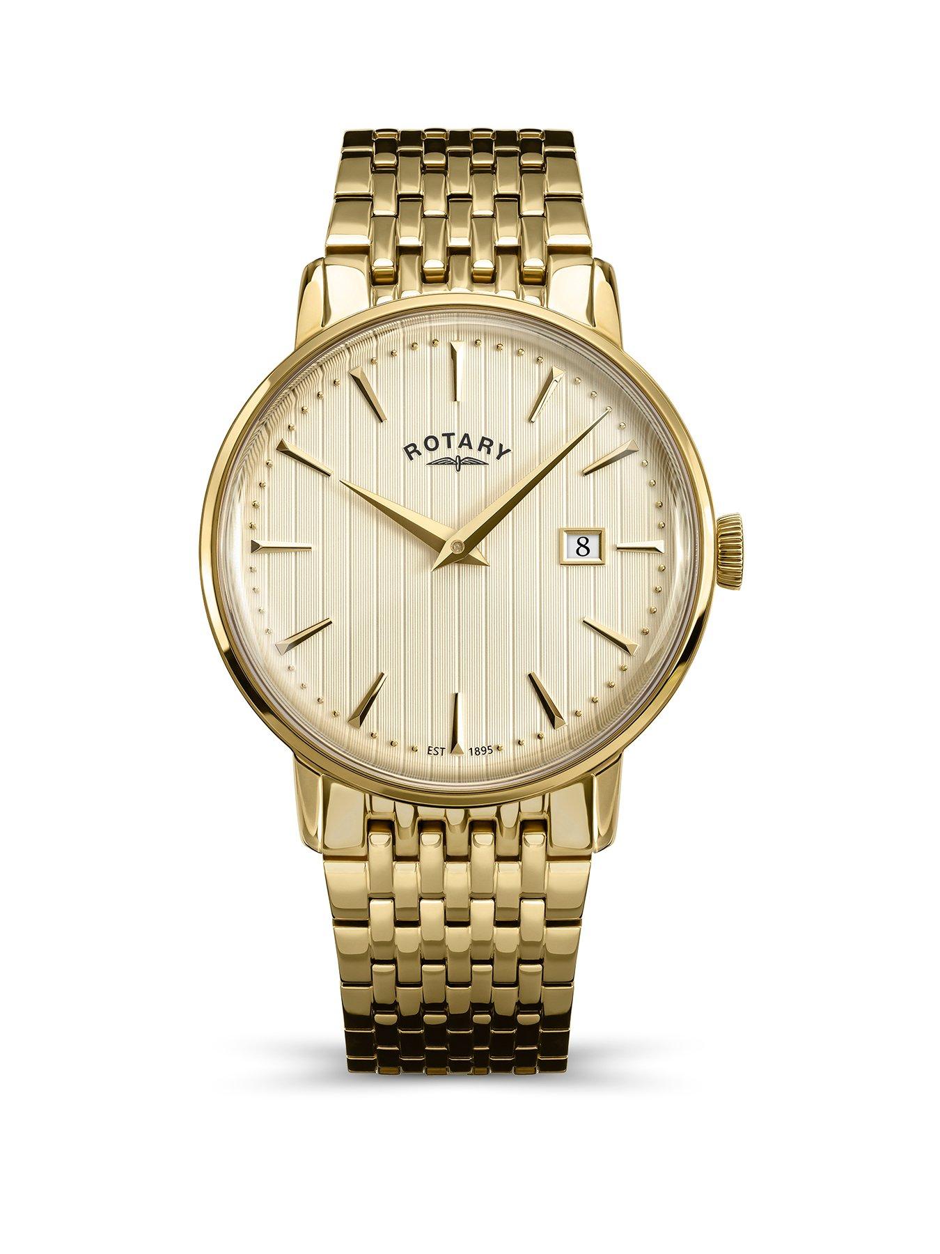 Rotary Men's GP Bracelet Cream Dial 50m