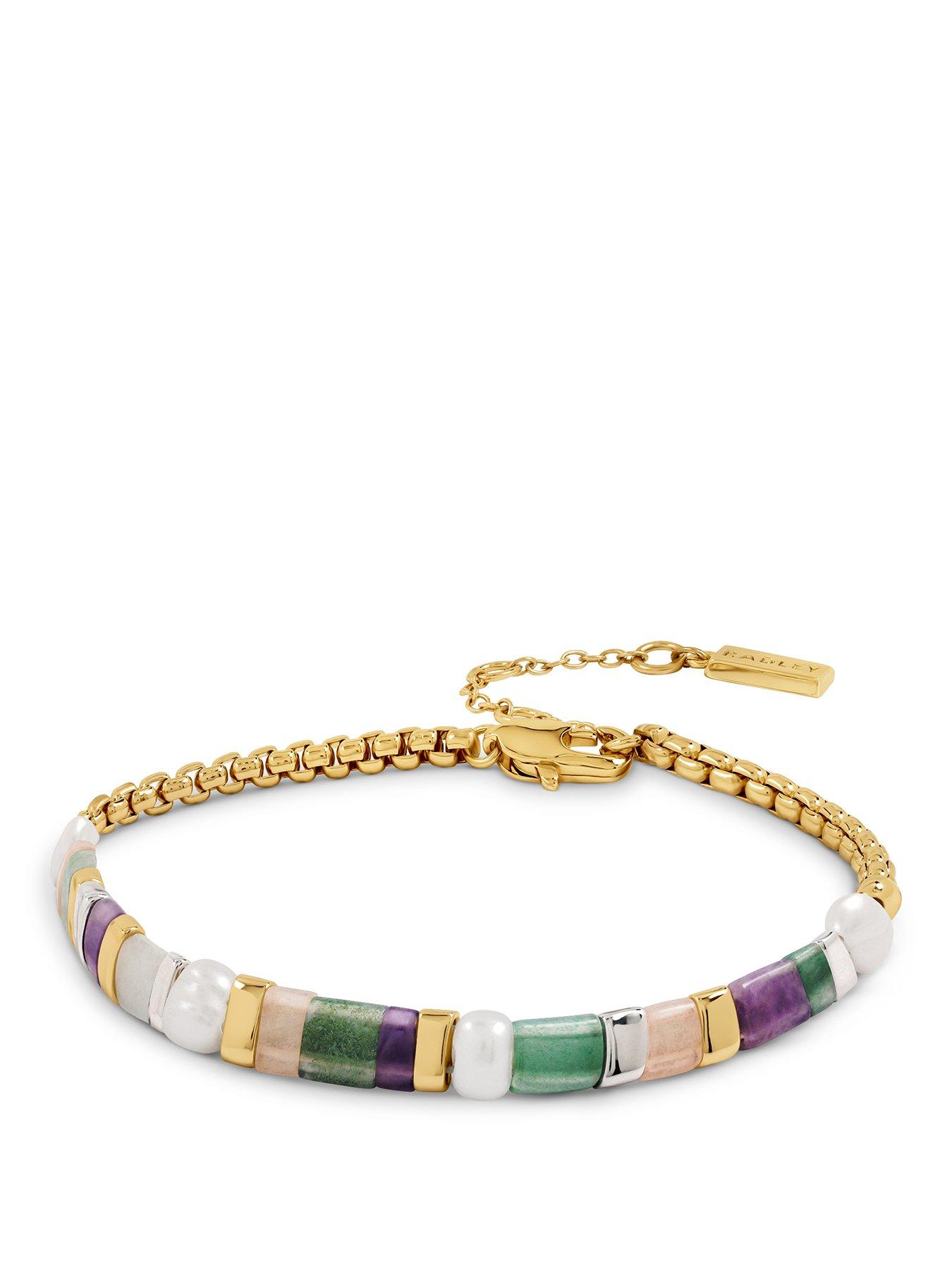 Radley Pale Gold Pink Tone Friendship Bracelet