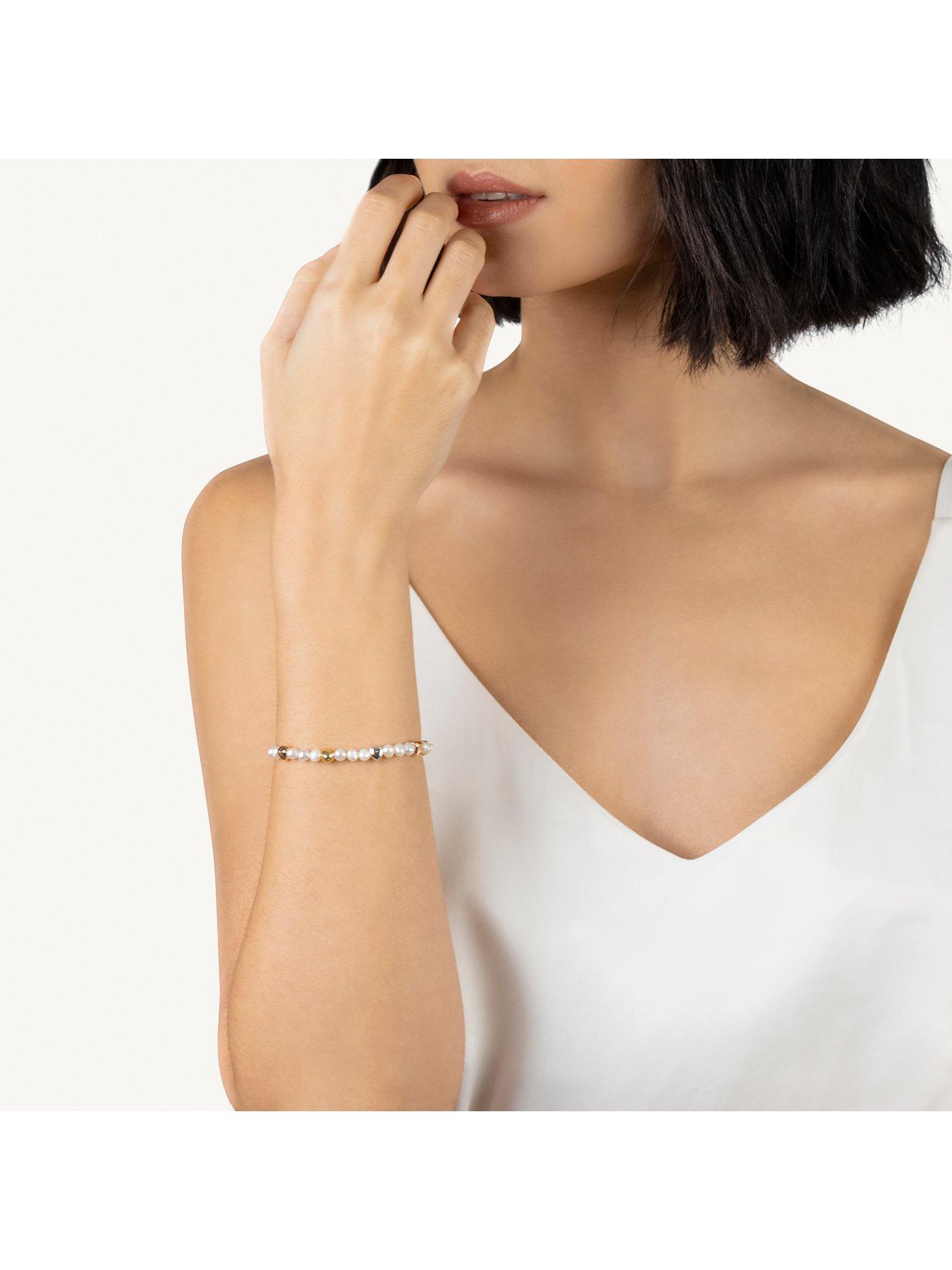Image 2 of 4 of Radley Two Tone Pearl and Heart Bracelet