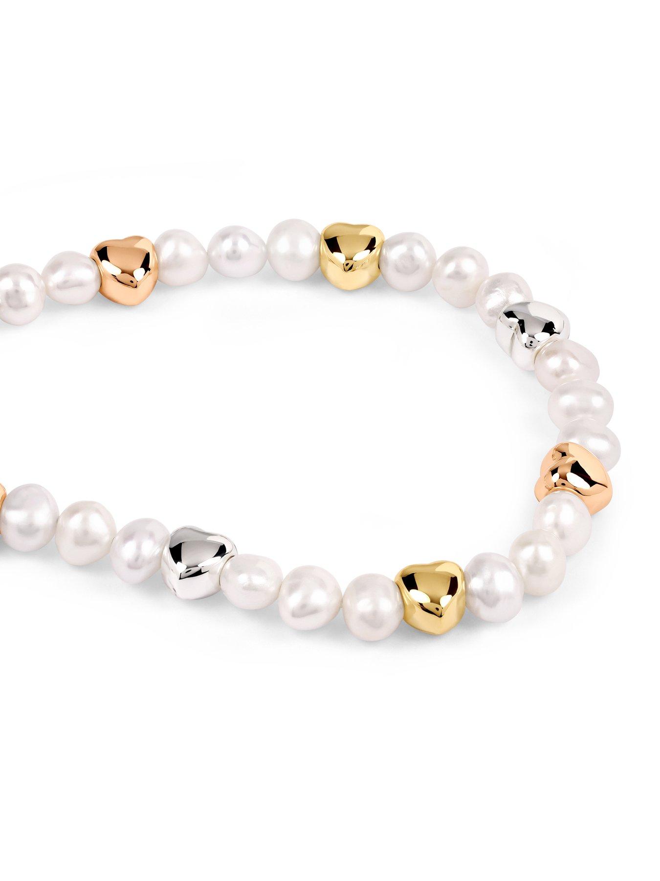 Image 3 of 4 of Radley Two Tone Pearl and Heart Bracelet