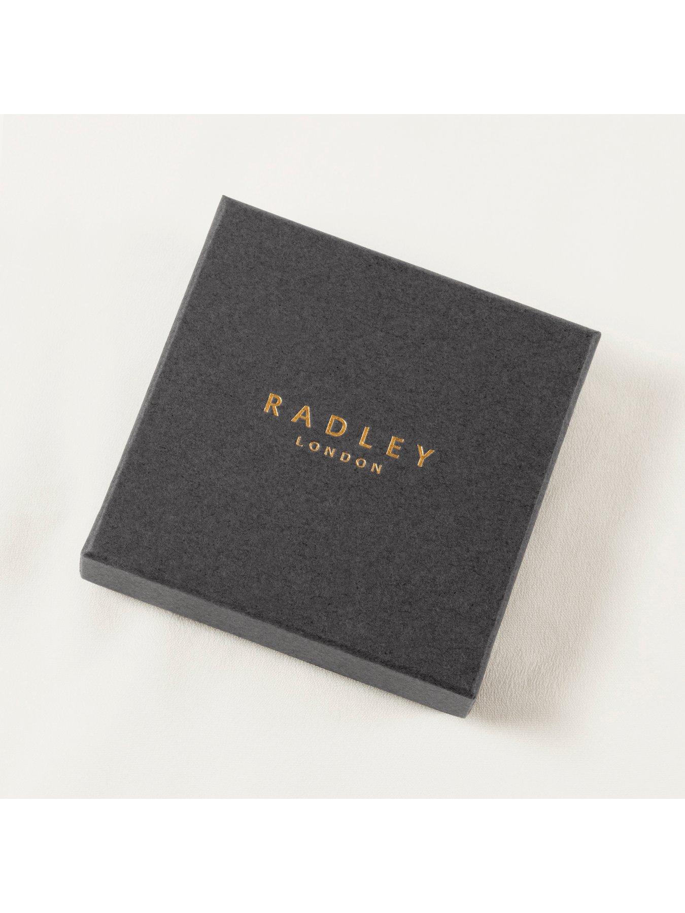 Image 4 of 4 of Radley Silver Plated Twinpack Saphire Heart and Ball Stud Earrings