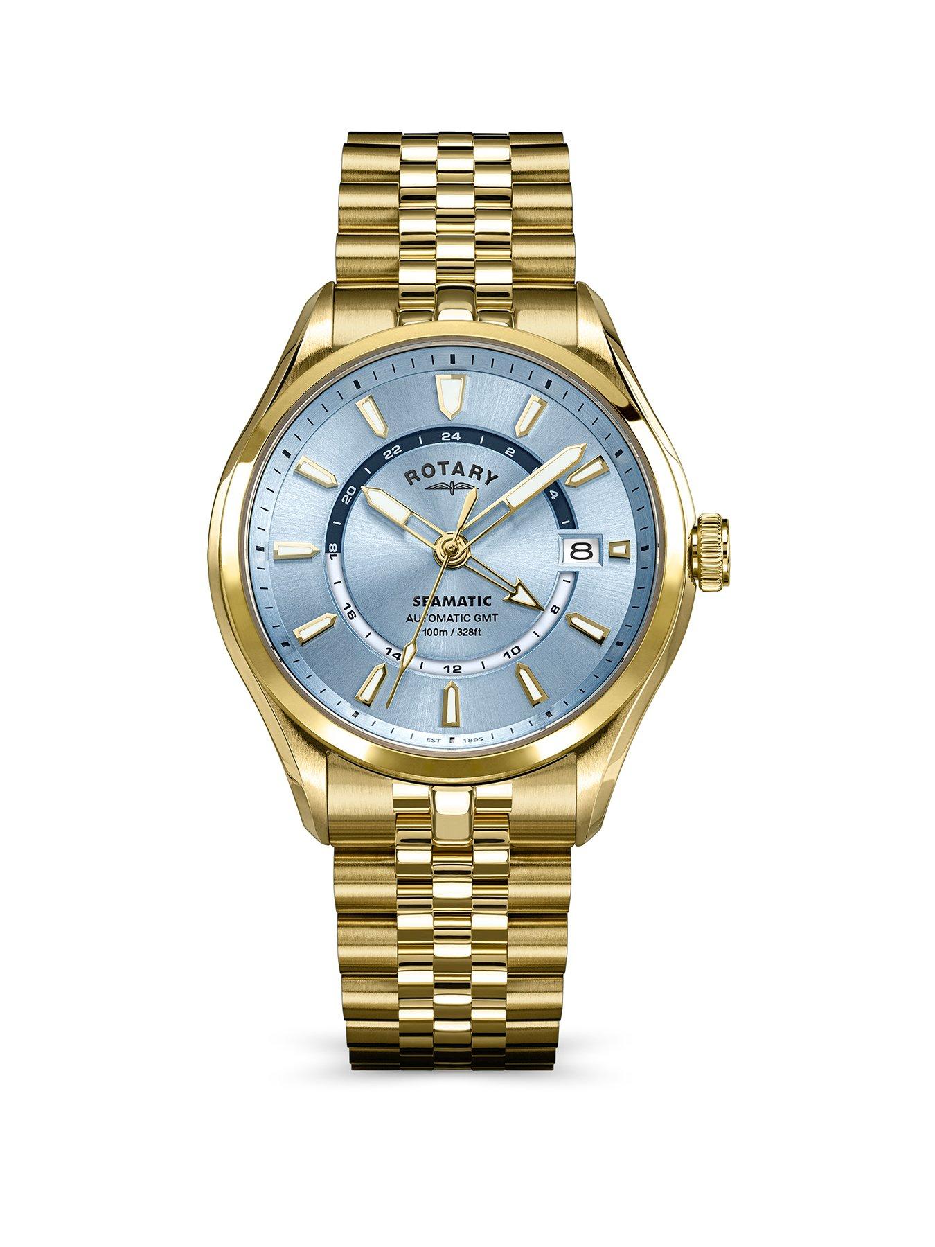 Rotary Men's Seamatic GP Bracelet Pale Blue Dial 100m