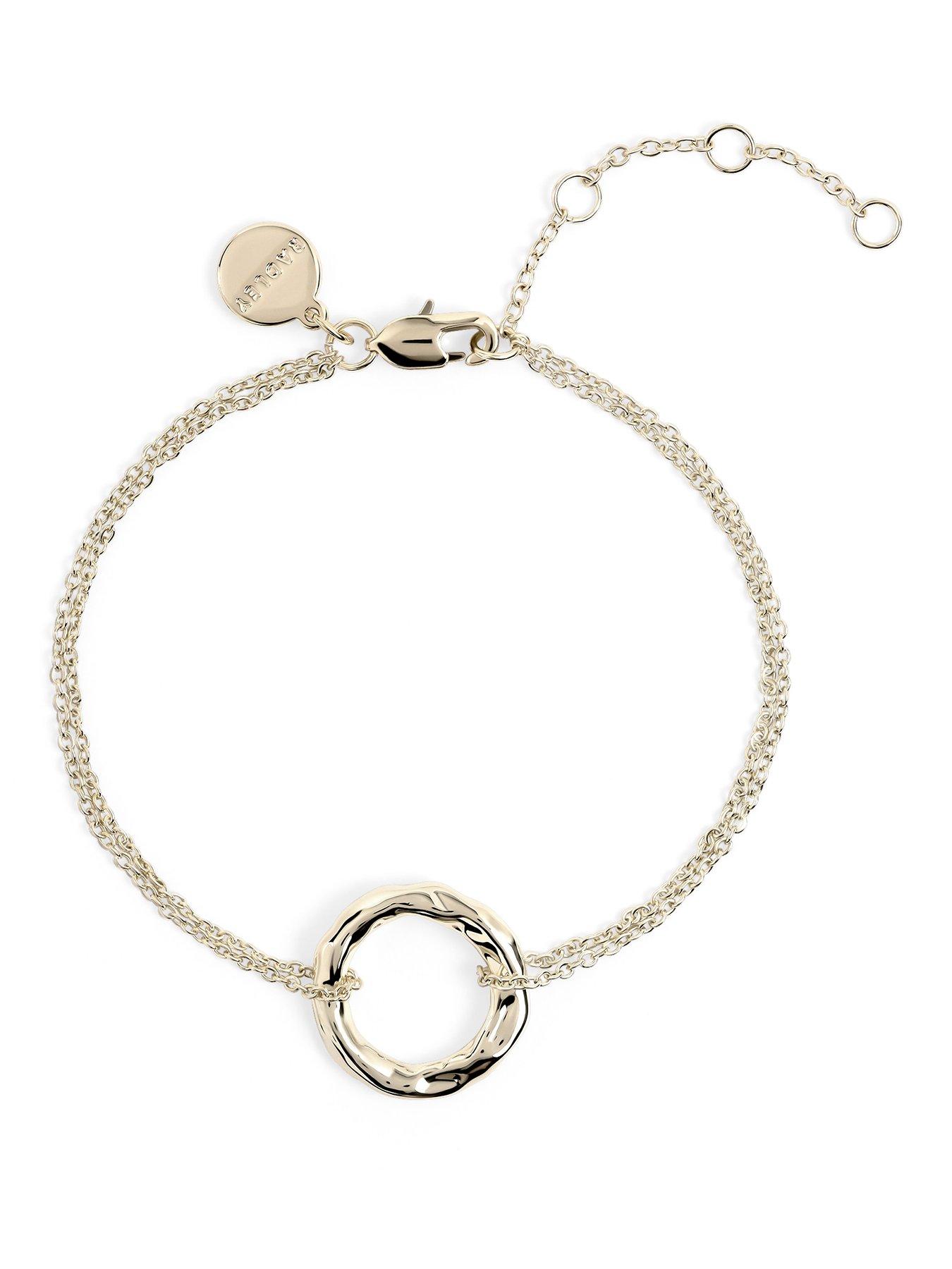 Radley 18ct GP Hammer Hoop Bracelet