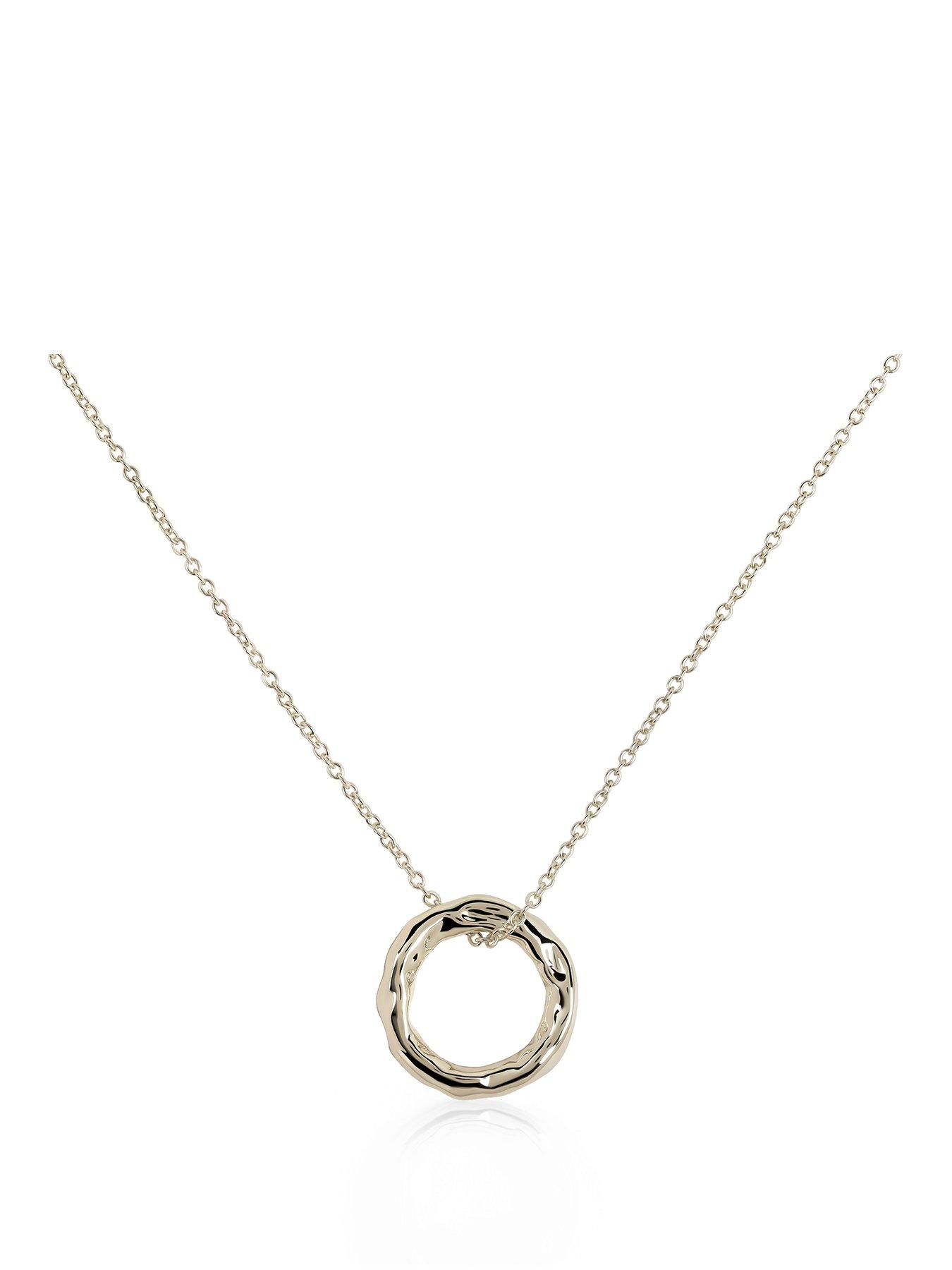 Radley 18ct GP Hammer Hoop Necklace