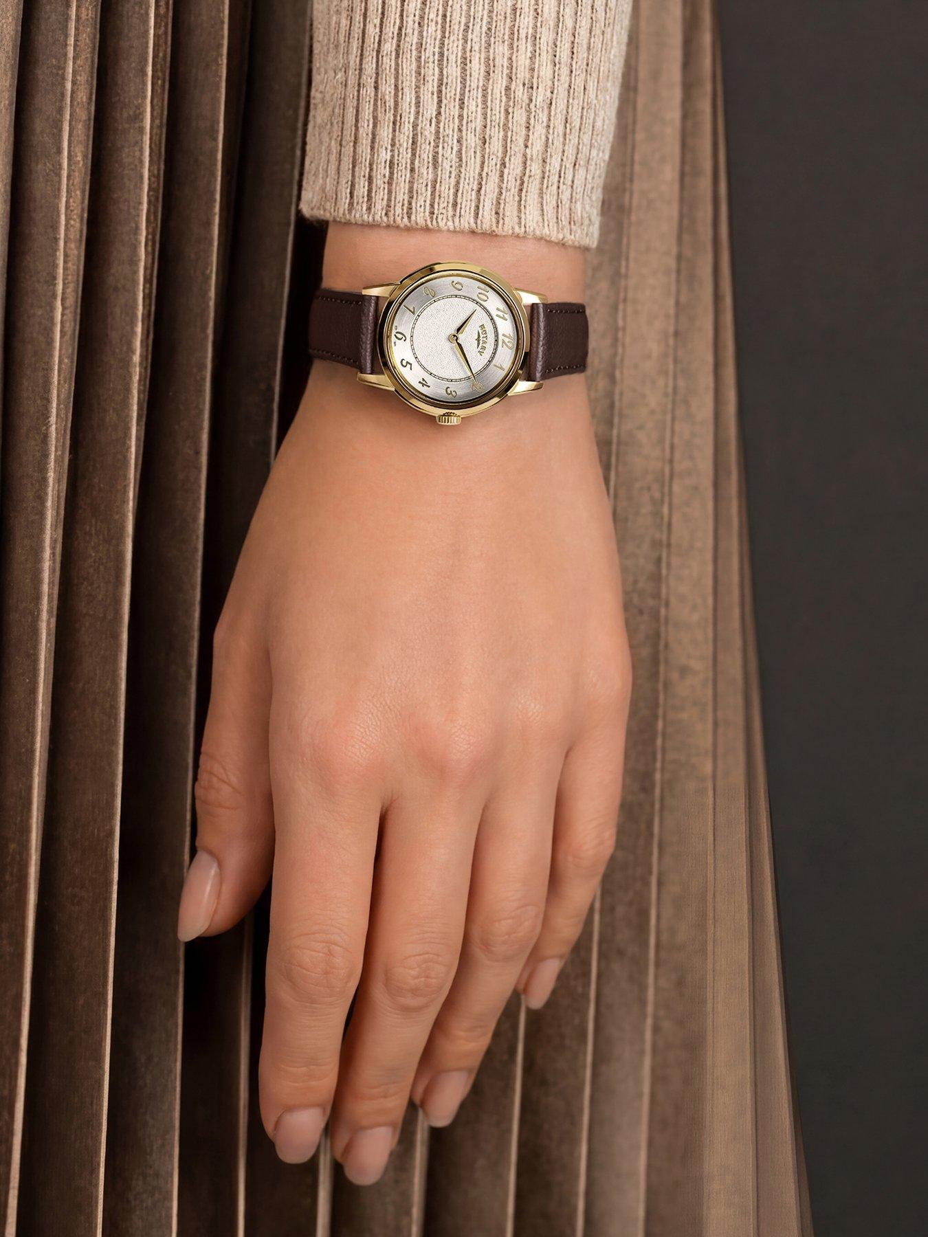 Image 4 of 6 of Rotary Ladies GP Brown Strap MOP Dial 50m